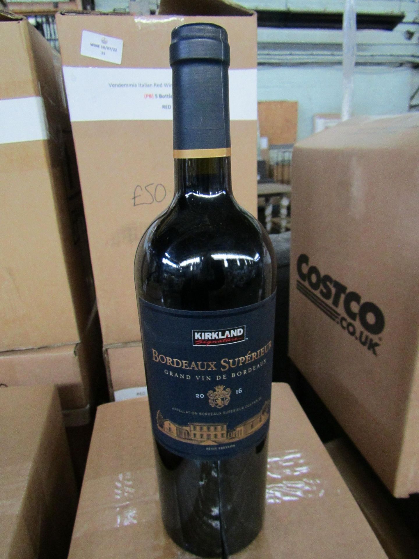 5x Bottles of Kirkland Signature Bordeaux Superieur 2016 - Red - RRP ?52
