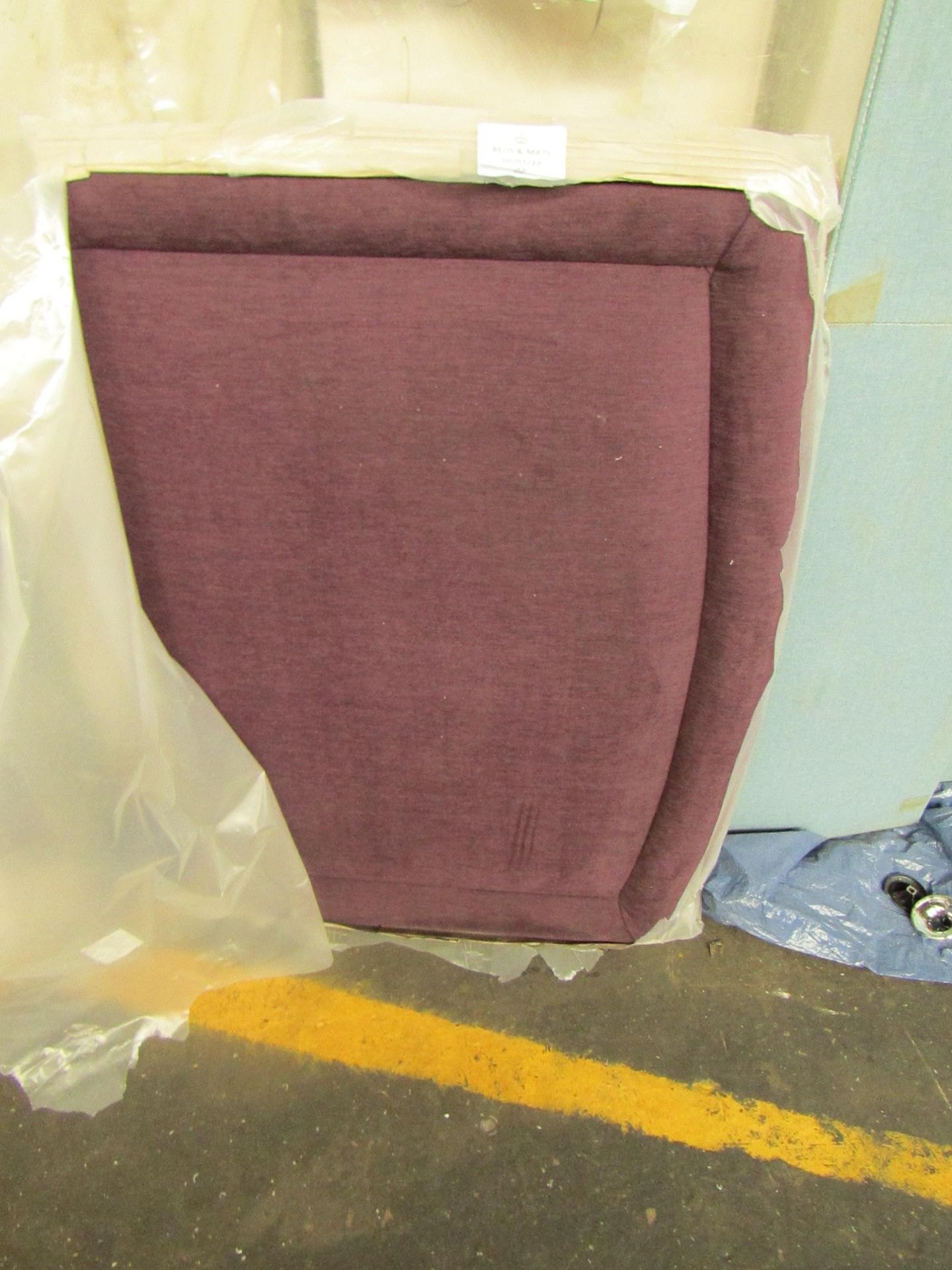 Carpetright Luciana Plain 3ft Headboard Aubergine Single RRP ?169.00 SKU LUC-HEAD-3FT-AUB TOTAL - Image 2 of 2