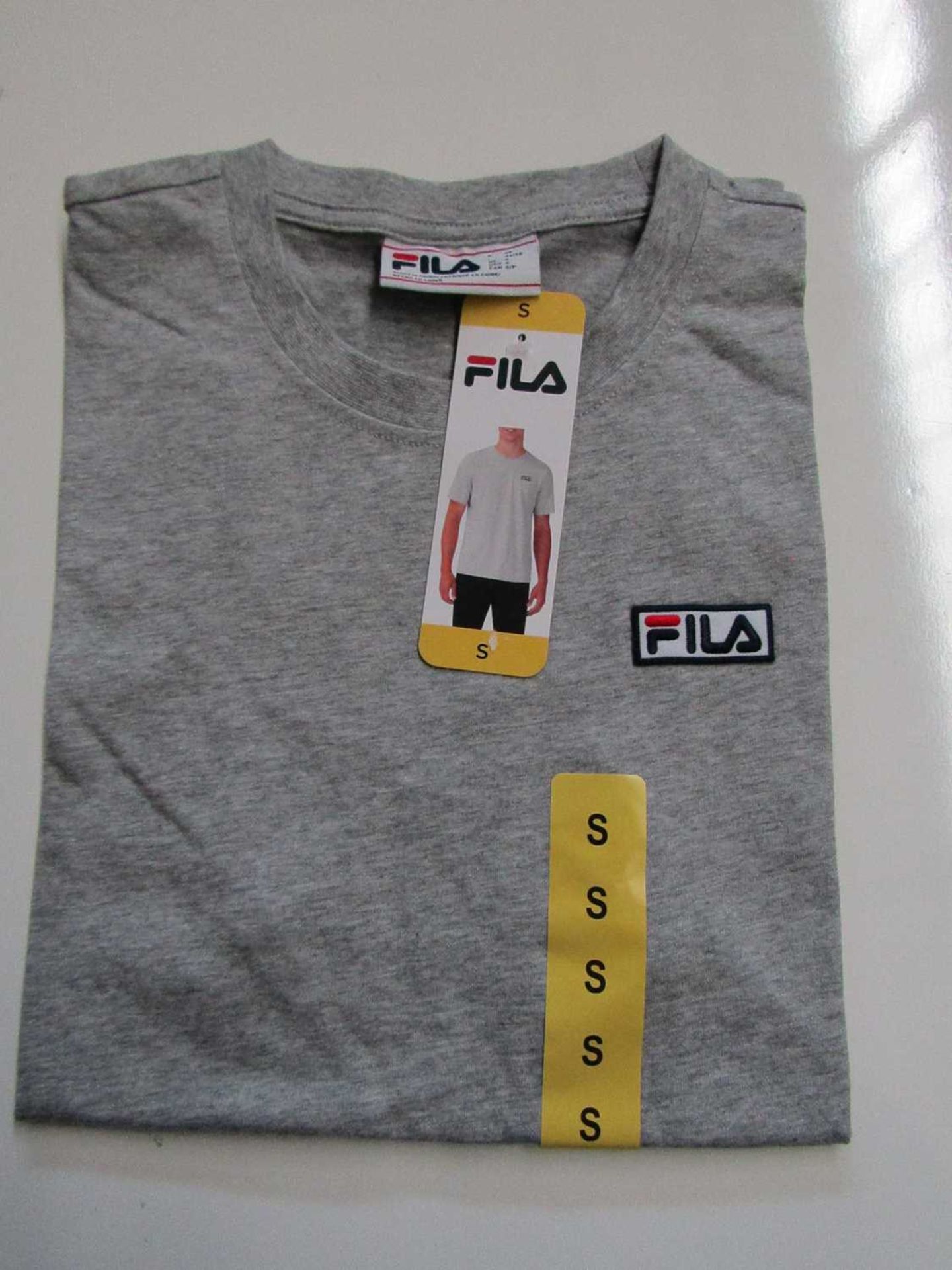 VAT Fila Lucano T/Shirt Grey Size S New With Tags