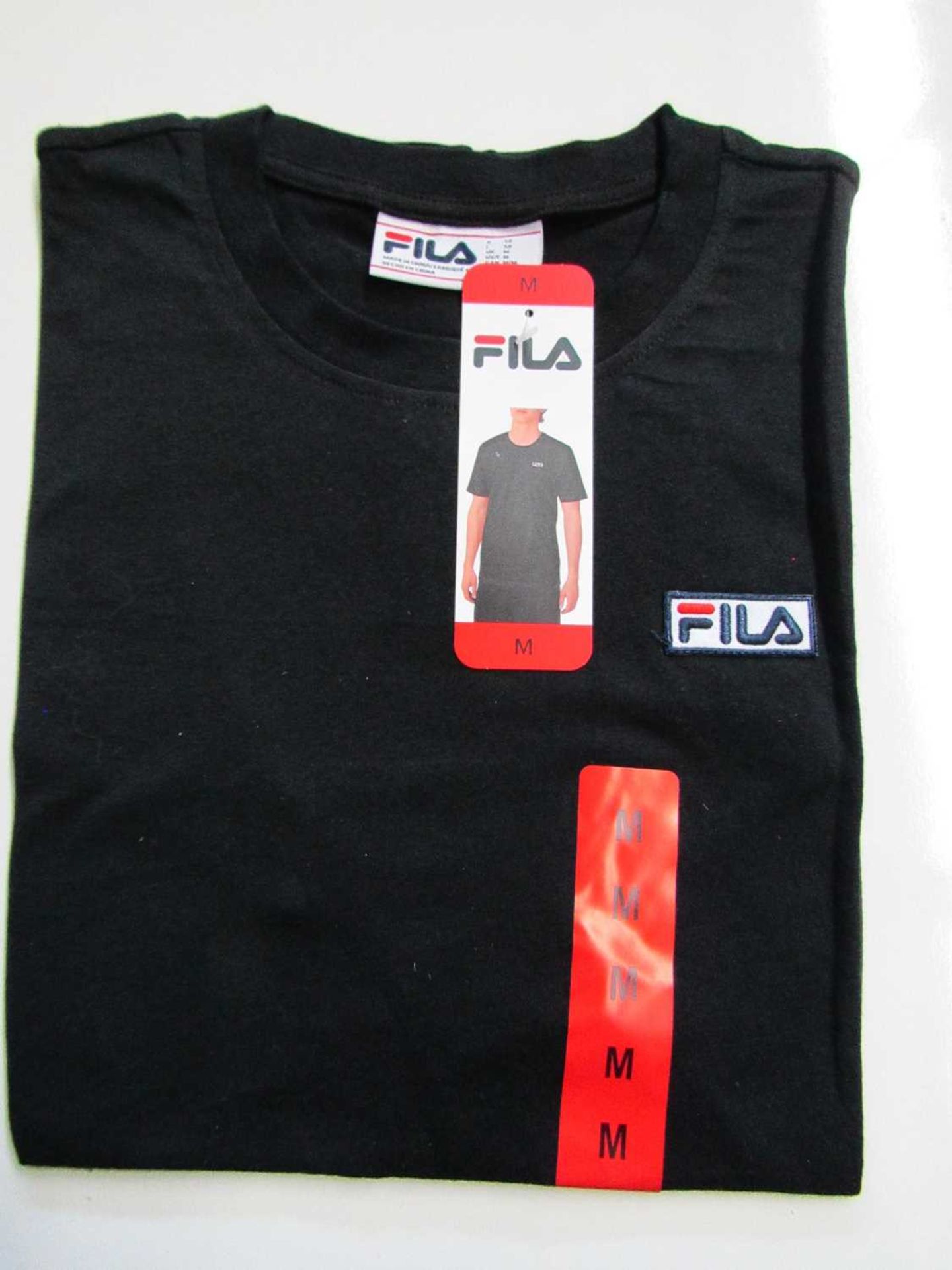 VAT Fila Lucano T/Shirt Black Size M New With Tags