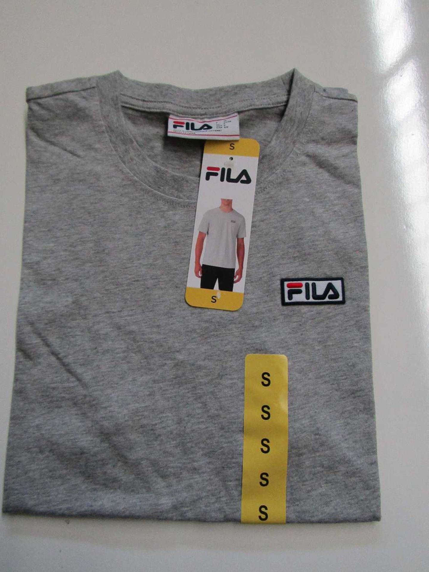 VAT Fila Lucano T/Shirt Grey Size S New With Tags