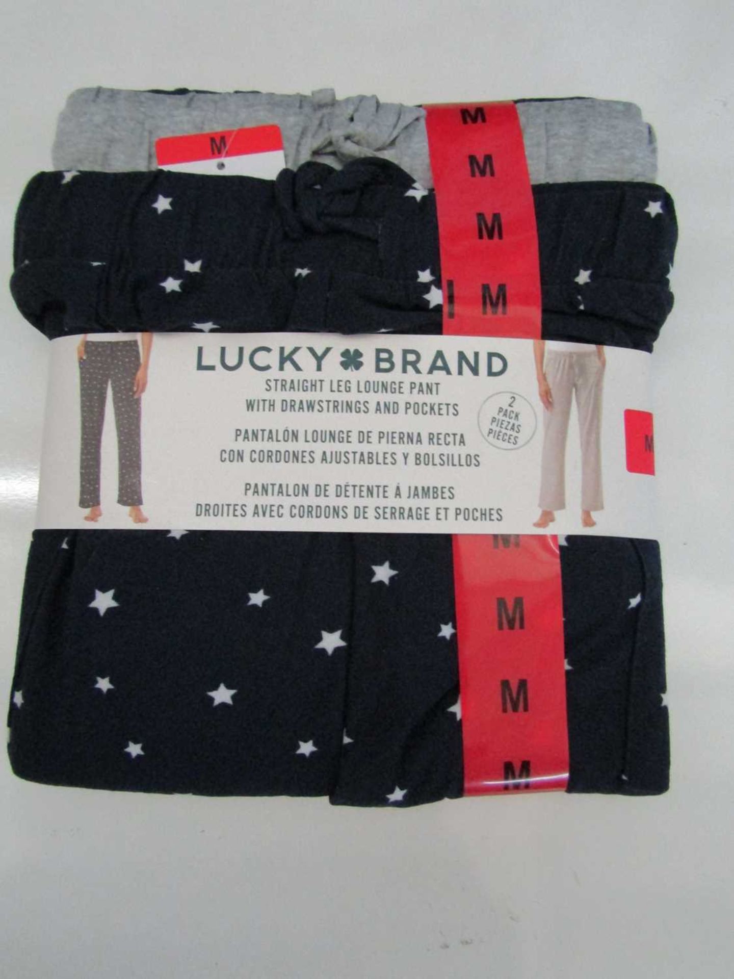 VAT Lucky Brand Straight Leg Lounge Set With Pockets Size M New & Packaged