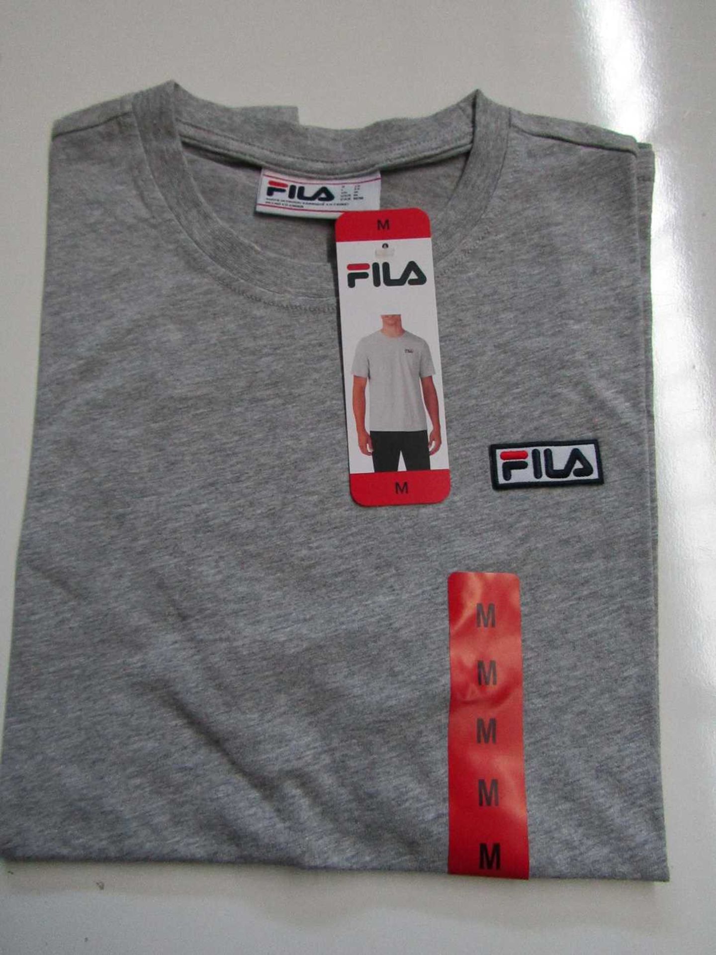 VAT Fila Lucano T/Shirt Grey Size M New With Tags