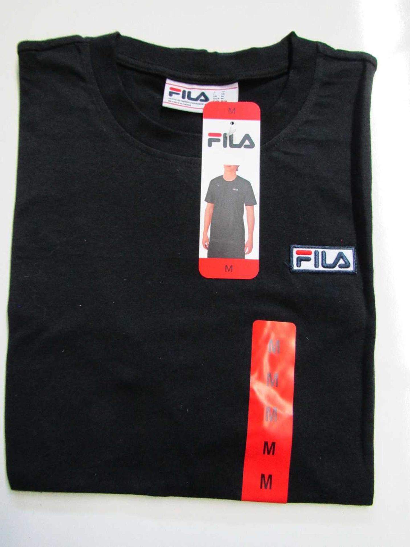 VAT Fila Lucano T/Shirt Black Size M New With Tags