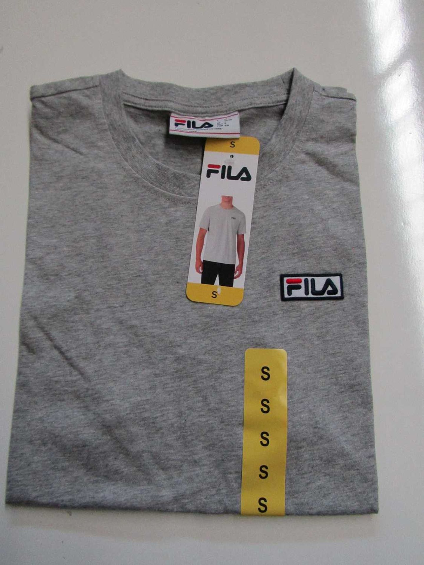 VAT Fila Lucano T/Shirt Grey Size S New With Tags