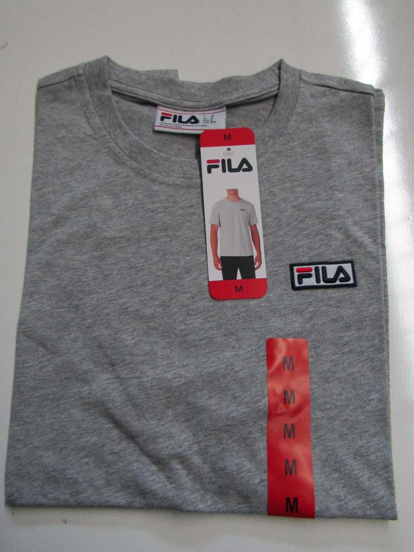 VAT Fila Lucano T/Shirt Grey Size M New With Tags