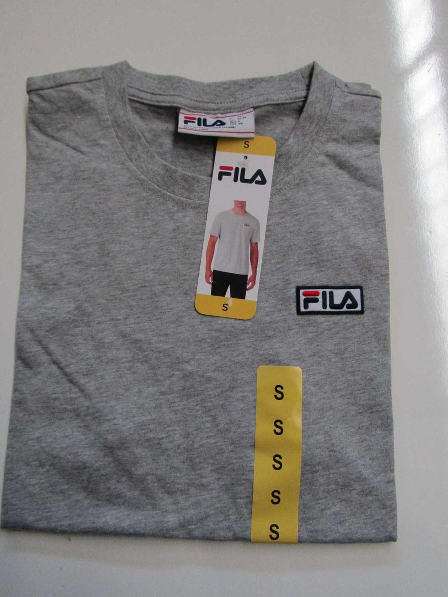 VAT Fila Lucano T/Shirt Grey Size S New With Tags