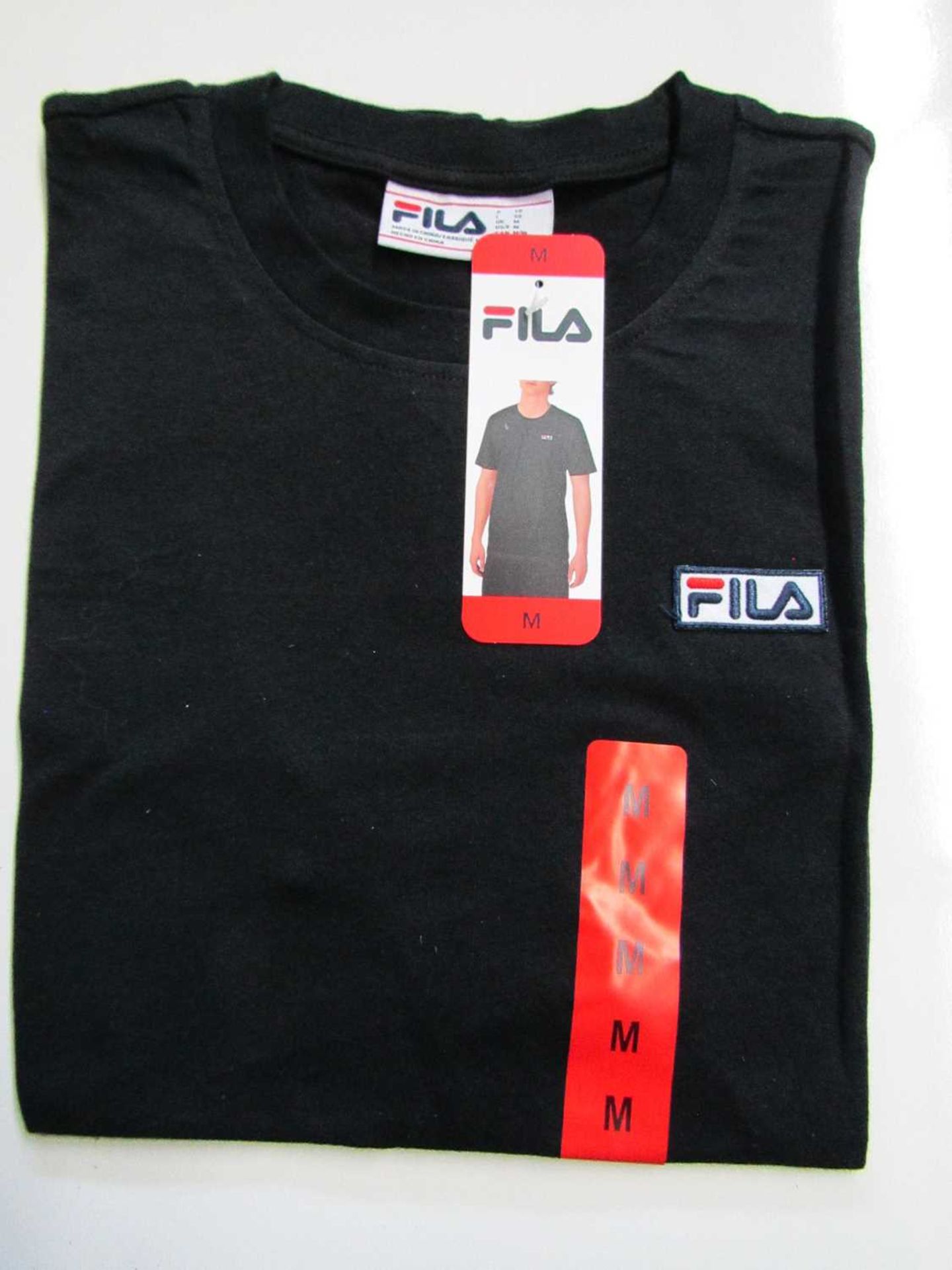 VAT Fila Lucano T/Shirt Black Size M New With Tags