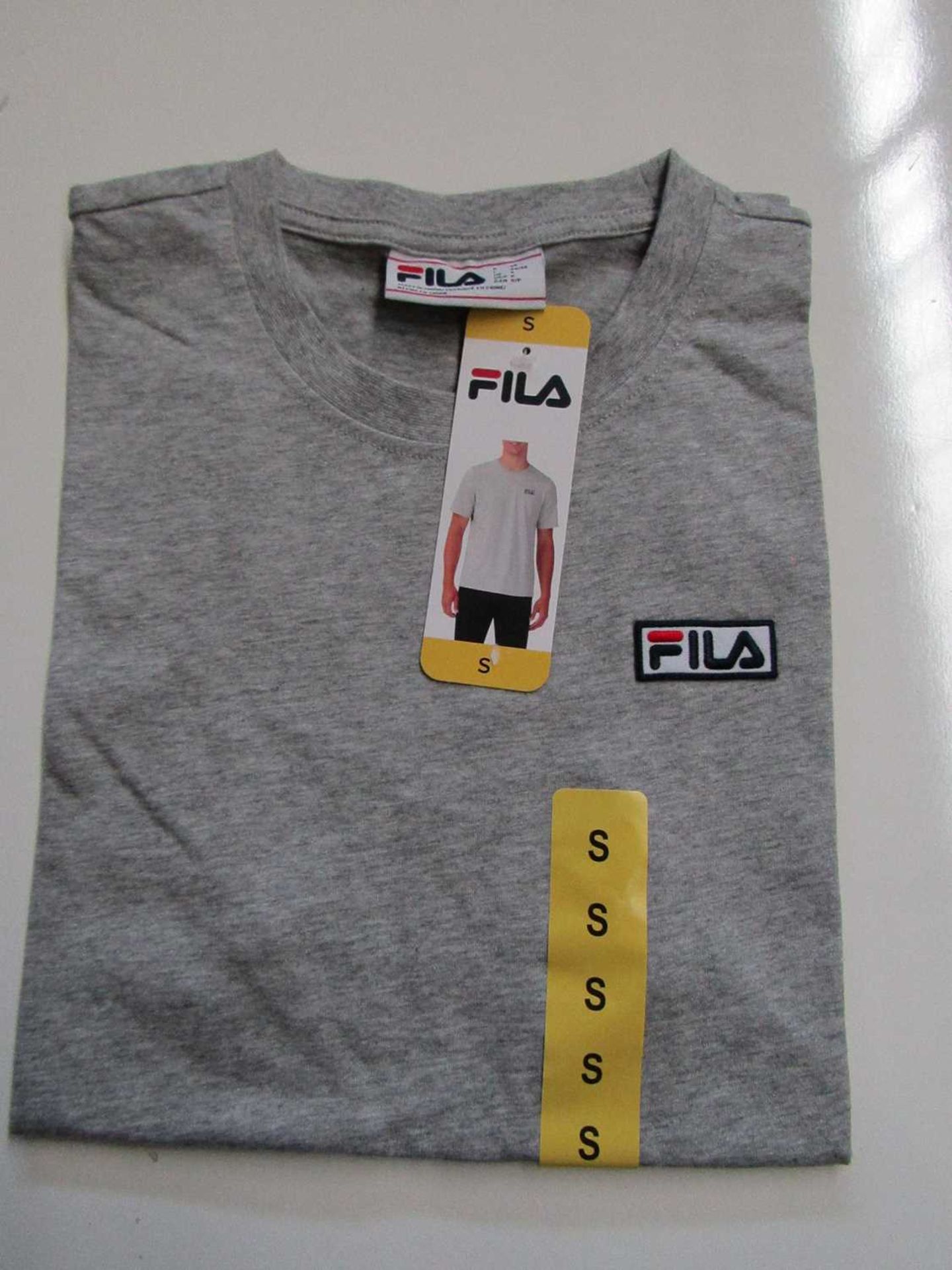 VAT Fila Lucano T/Shirt Grey Size S New With Tags