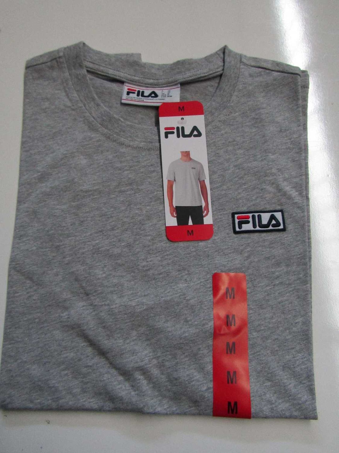 VAT Fila Lucano T/Shirt Grey Size M New With Tags
