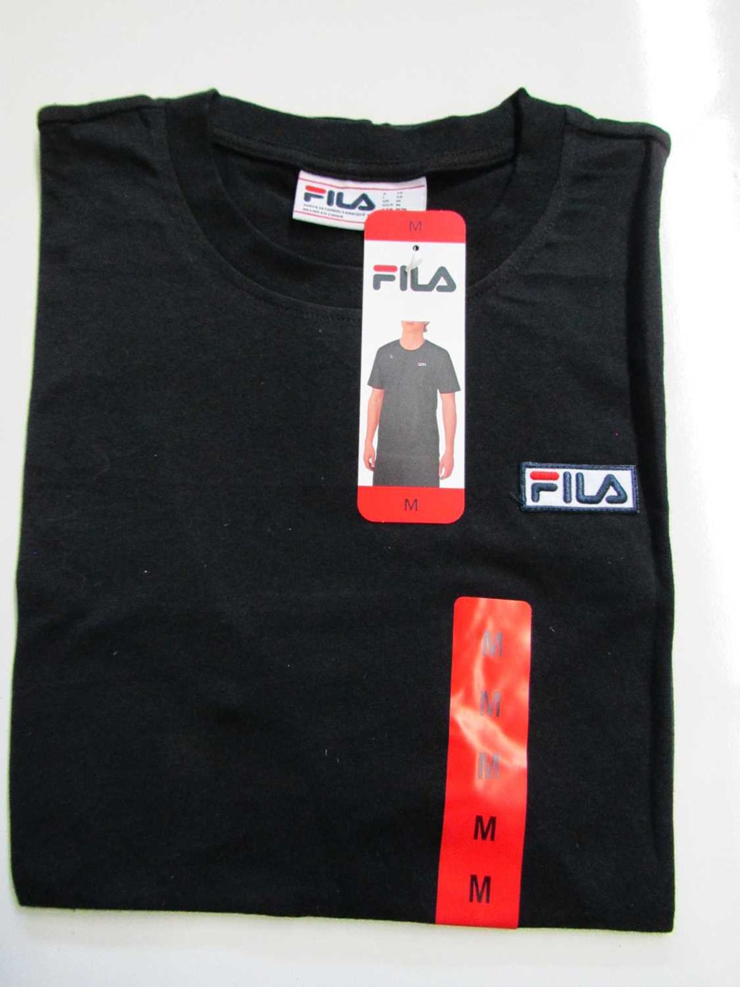 VAT Fila Lucano T/Shirt Black Size M New With Tags