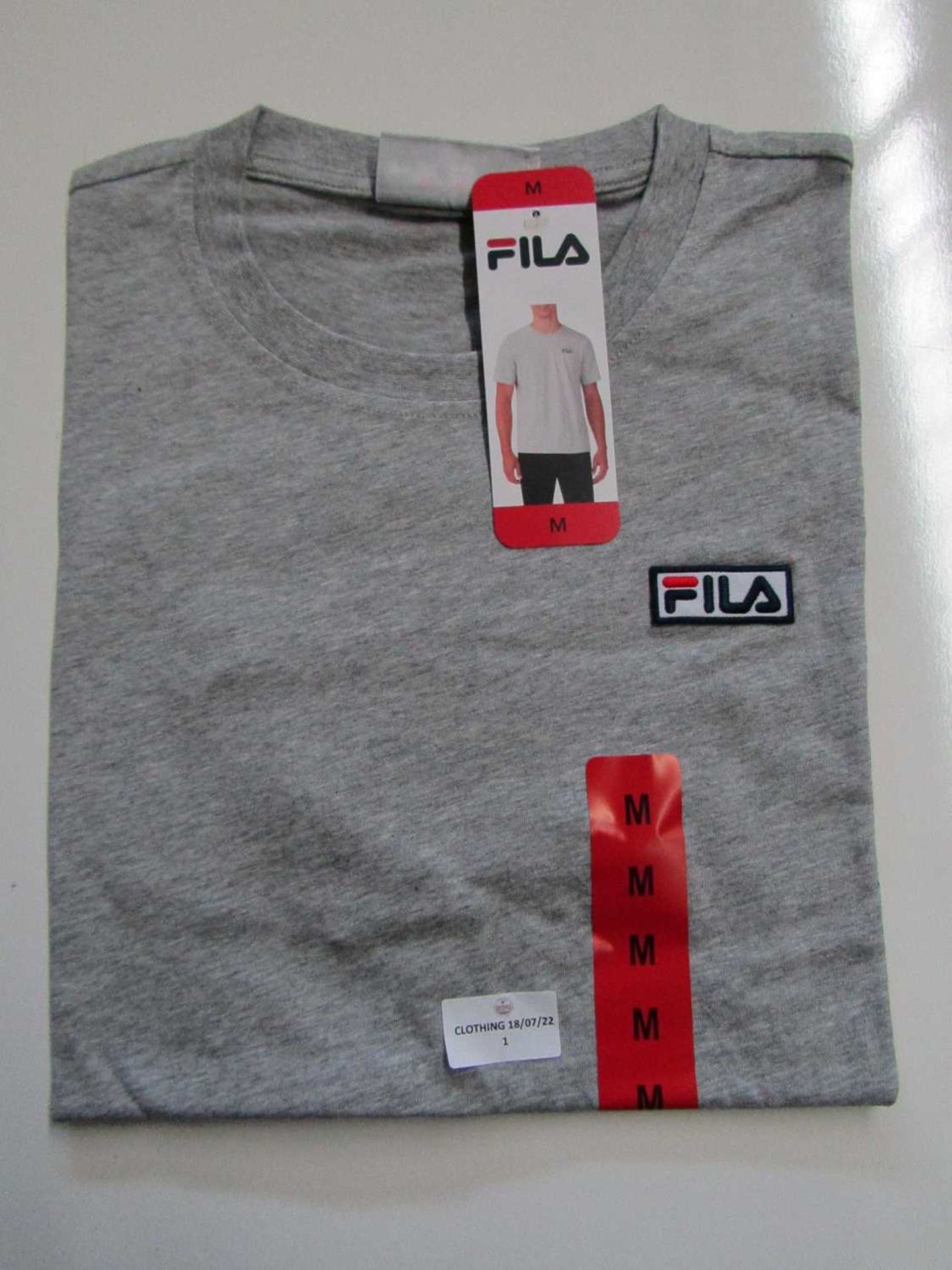 VAT Fila Lucano T/Shirt Grey Size L New With Tags