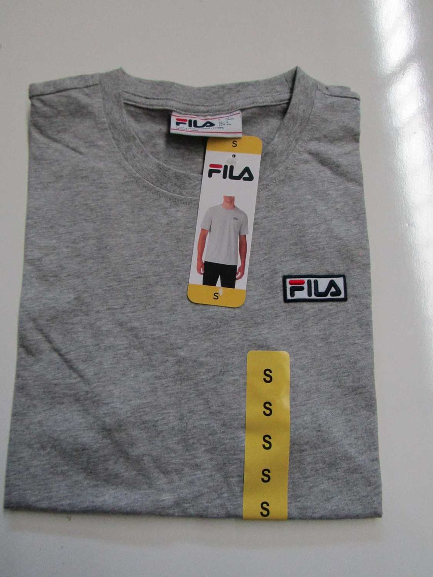 VAT Fila Lucano T/Shirt Grey Size S New With Tags