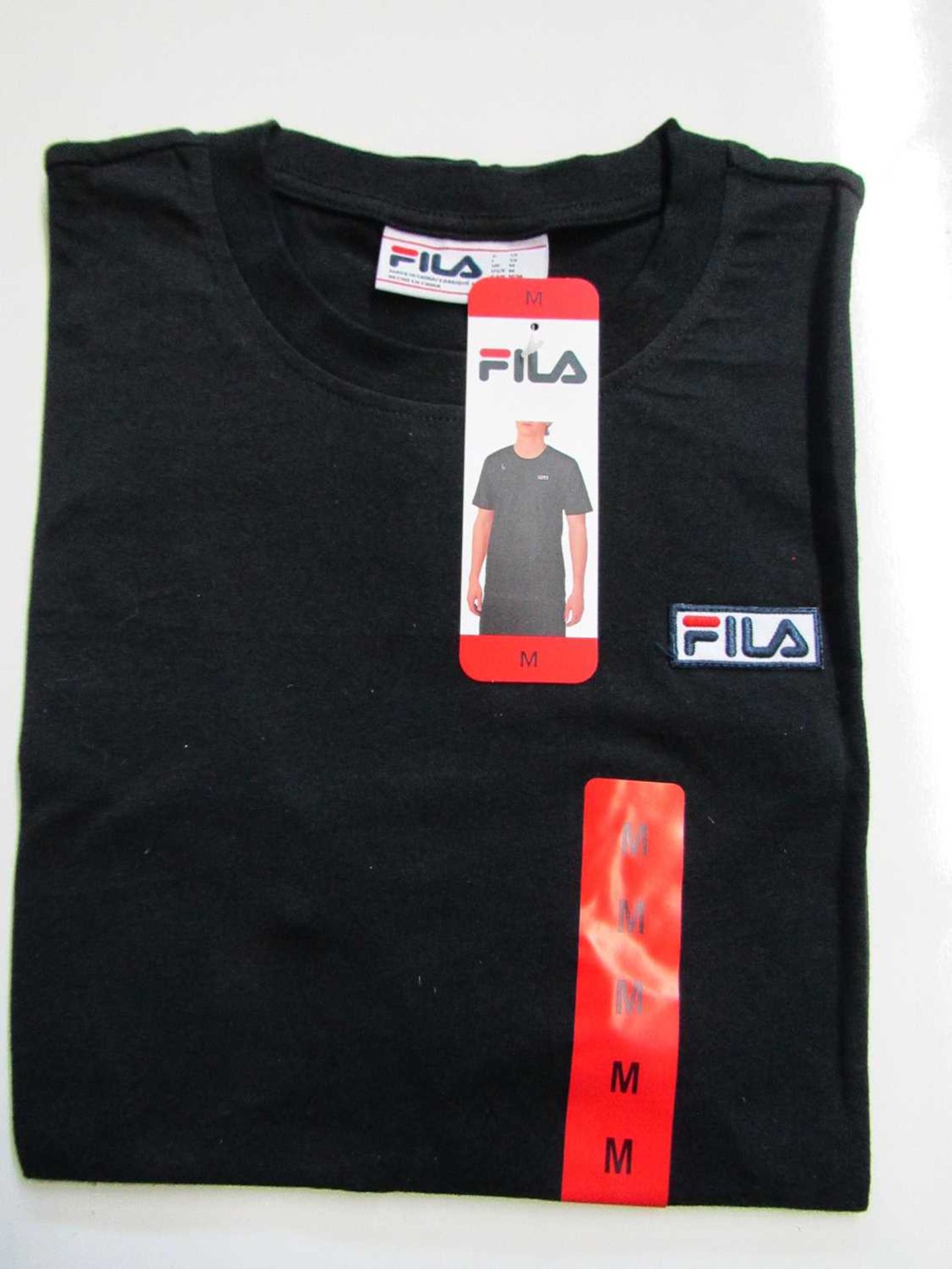 VAT Fila Lucano T/Shirt Black Size M New With Tags