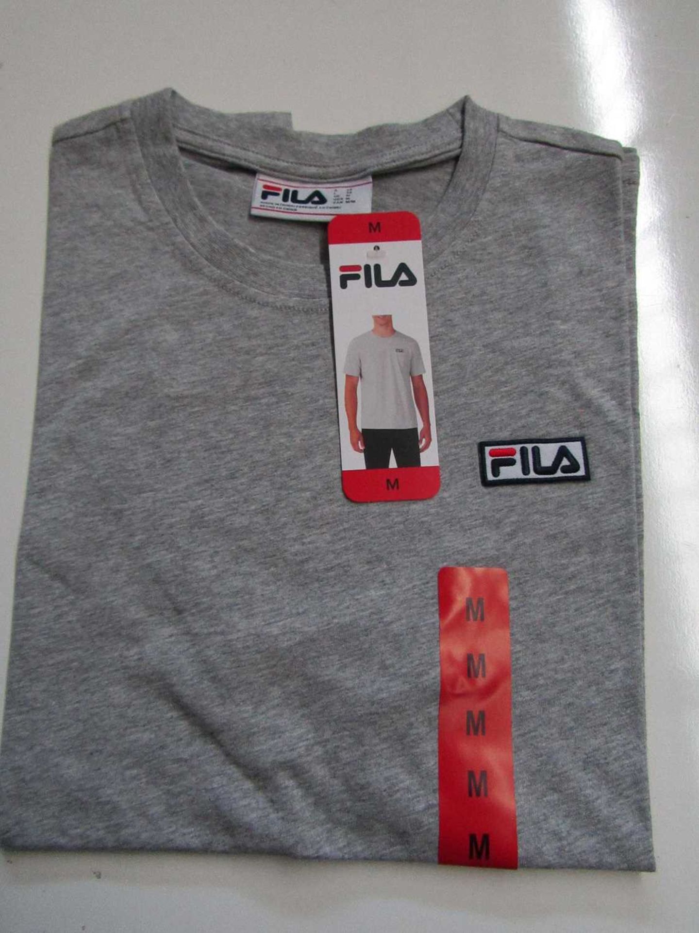 VAT Fila Lucano T/Shirt Grey Size M New With Tags