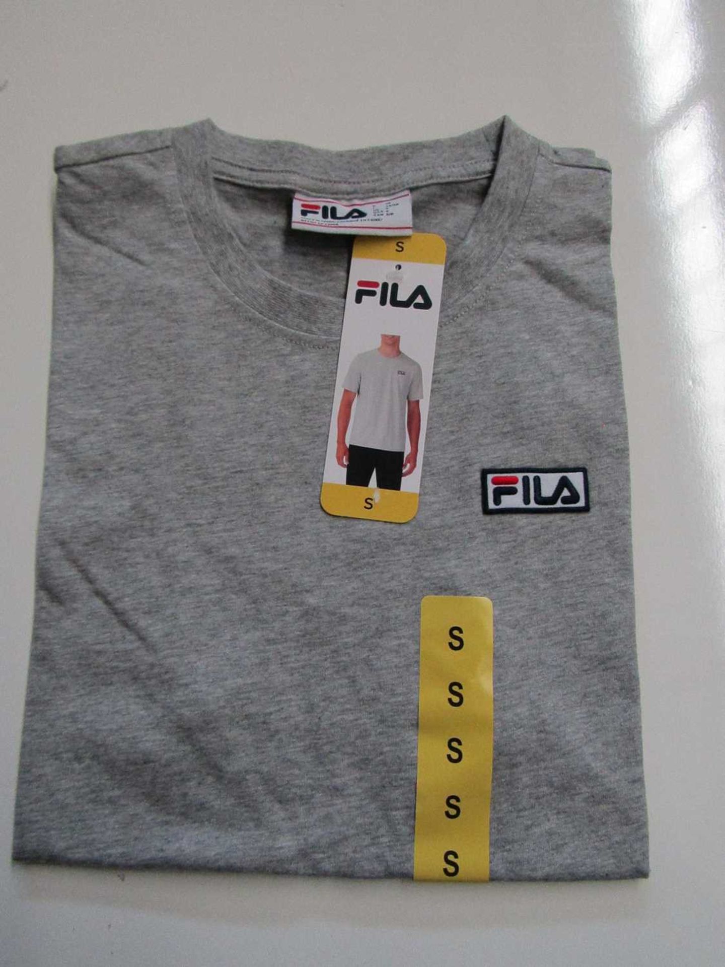 VAT Fila Lucano T/Shirt Grey Size S New With Tags