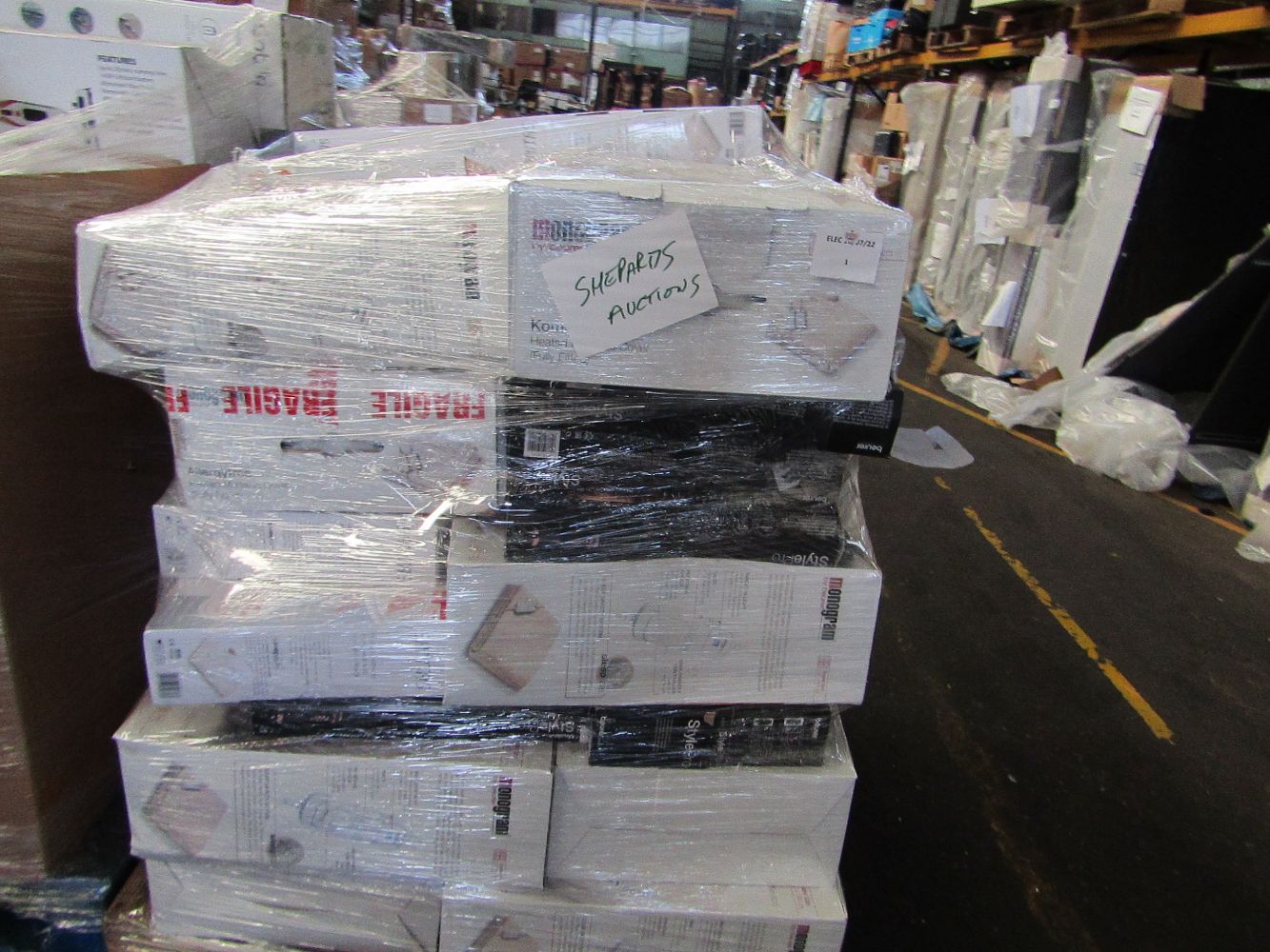 Pallets of Returned Electricals and White Goods from leading online and High street retailers