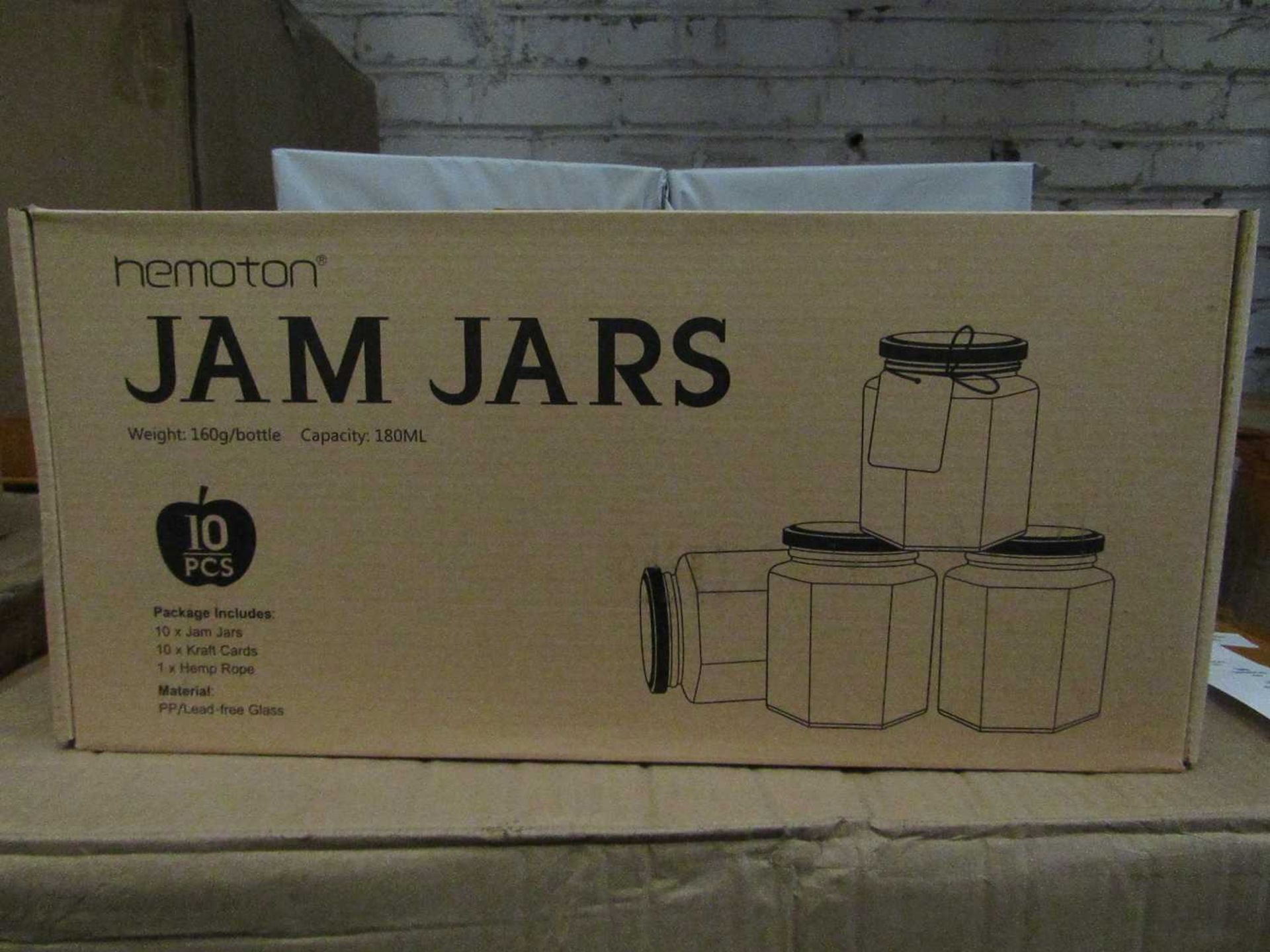 VAT HEMOTON 10pcs Jam Jars Glass Spice Jars Portable Useful Honey Jars for Home Kitchen Wedding