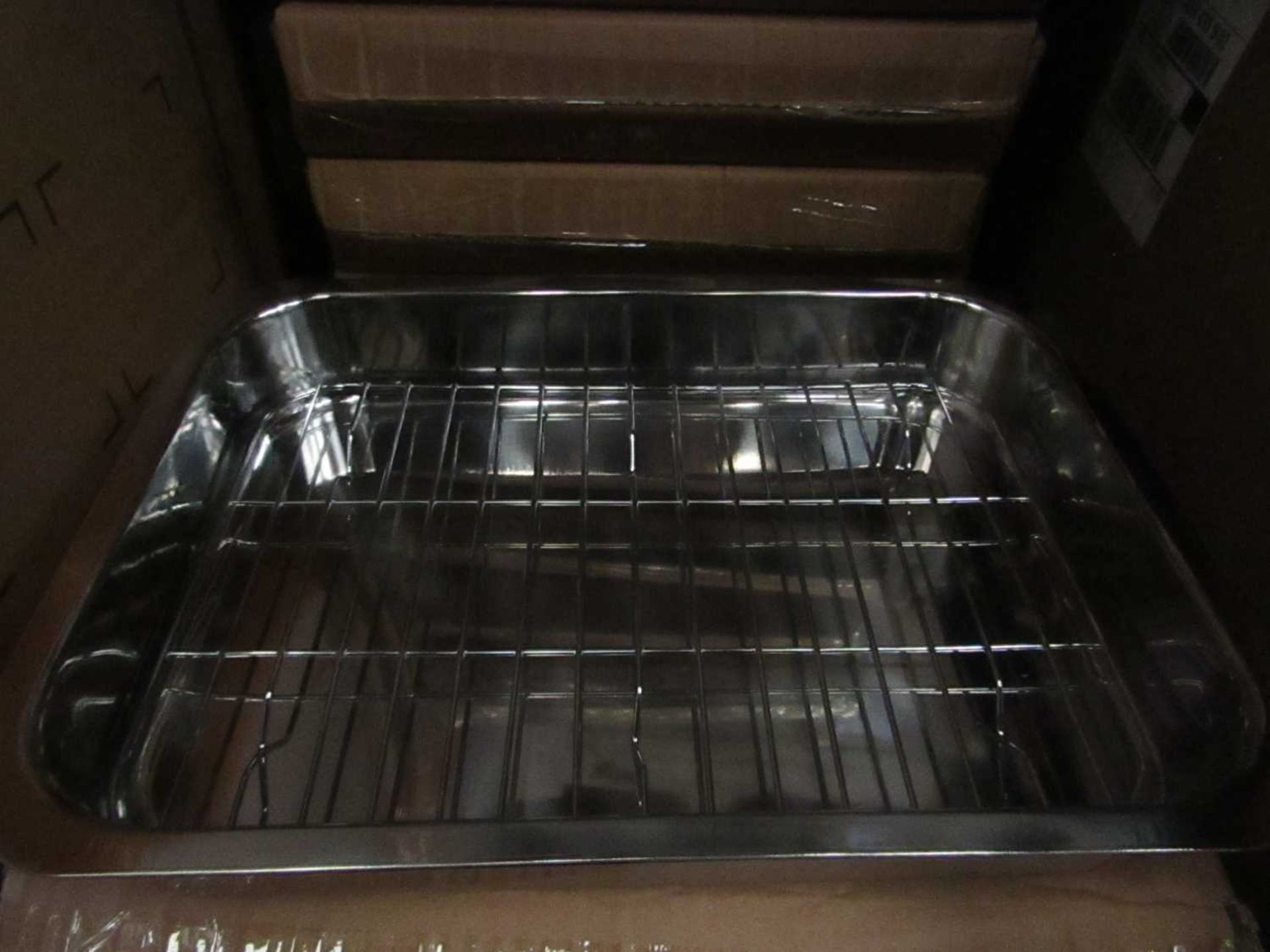 VAT Stainless Steel Baking Tray with Rack Practical Ovenware Tray Baking DishNew & Boxed.