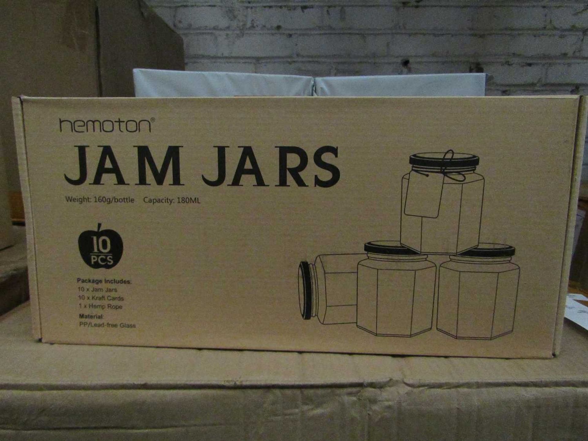 VAT HEMOTON 10pcs Jam Jars Glass Spice Jars Portable Useful Honey Jars for Home Kitchen Wedding