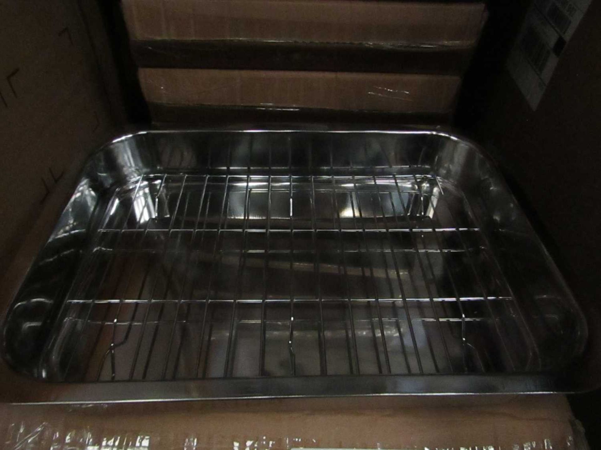 VAT Stainless Steel Baking Tray with Rack Practical Ovenware Tray Baking DishNew & Boxed.