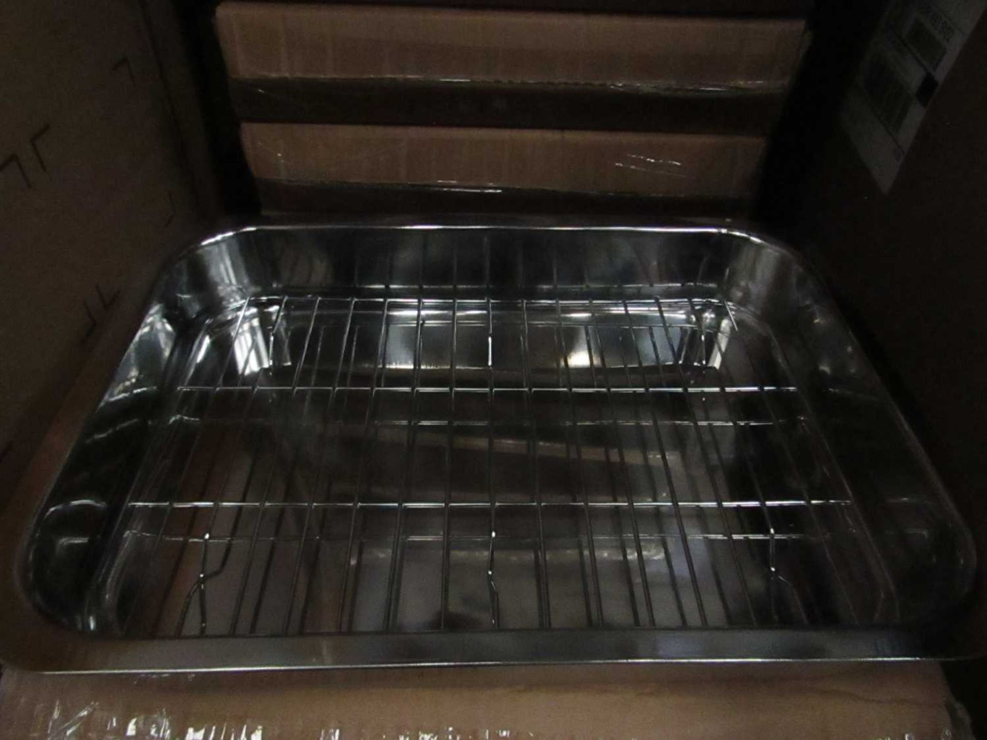 VAT Stainless Steel Baking Tray with Rack Practical Ovenware Tray Baking DishNew & Boxed.