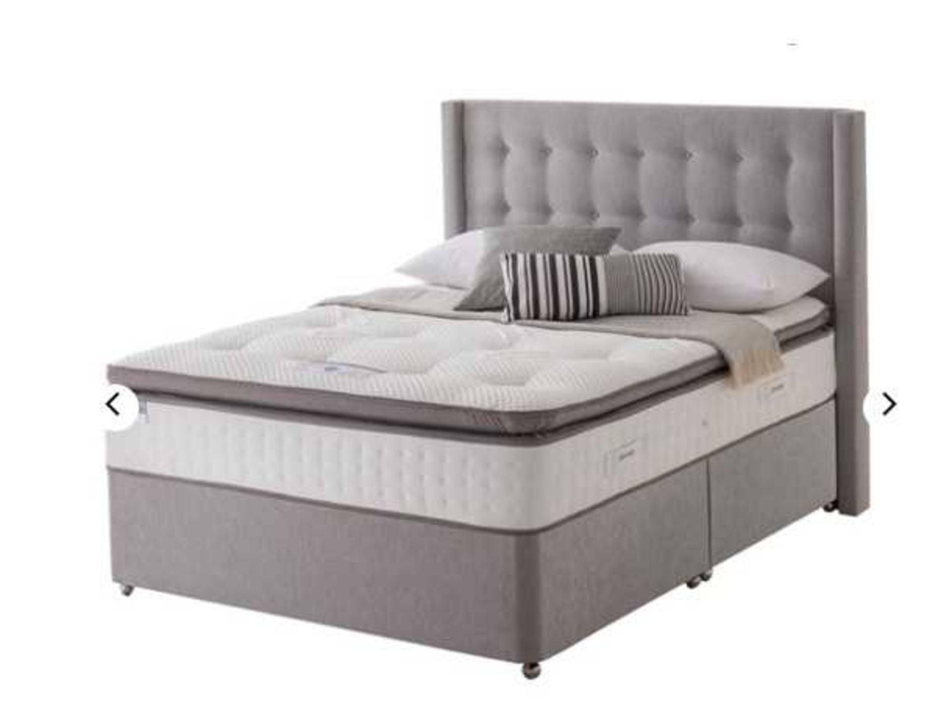 | 1X | CARPETRIGHT ORION 4FT HEADBOARD GREY | LOOKS TO BE IN GOOD CONDITION & PACKAGED | RRP ?189 |