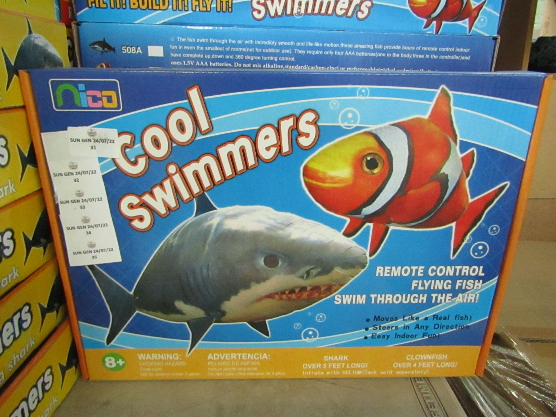 4x NICO - Cool Swimmers RC Flying Fish - New & Boxed.