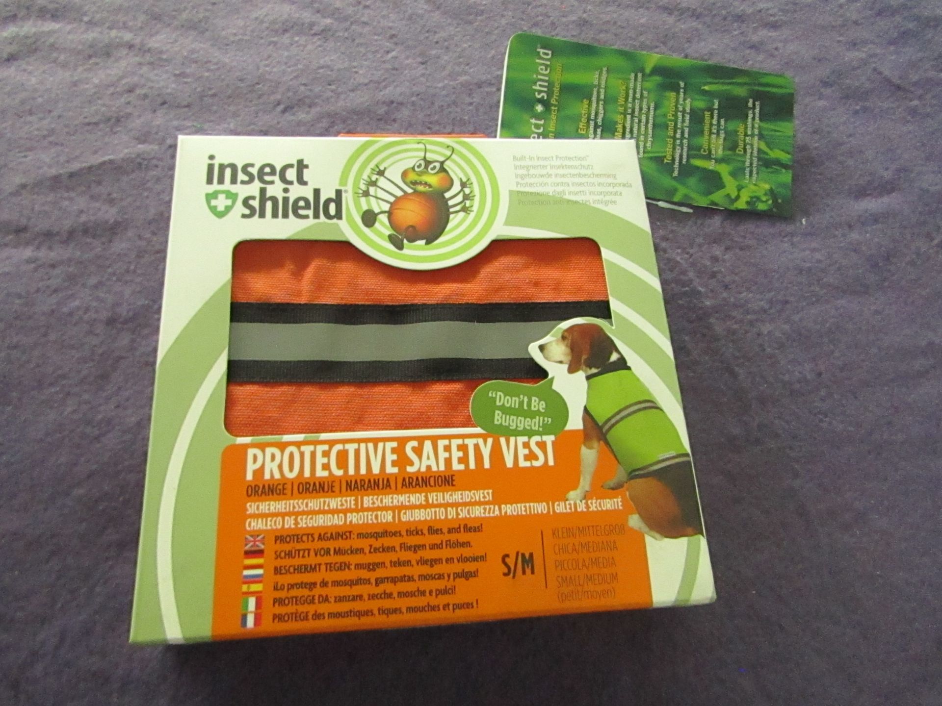 GreenShield - Protective Safety Vest ( For Dogs ) - Size Small / Medium 28cm - Unused & Boxed.