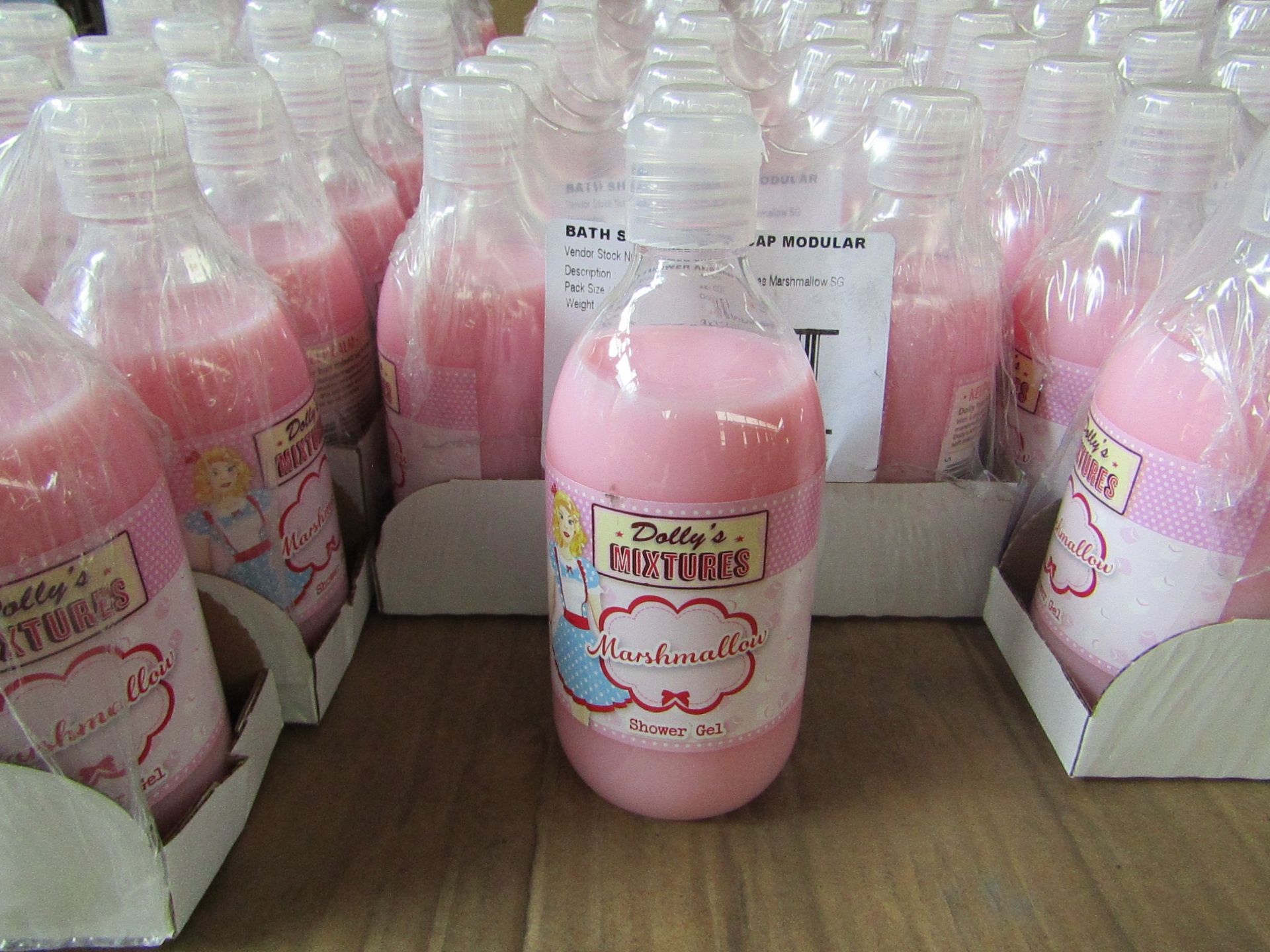 12x Dolly's Mixtures - Marshmellow Scented Shower Gel - 300ml Bottles - All Unused & Packaged.