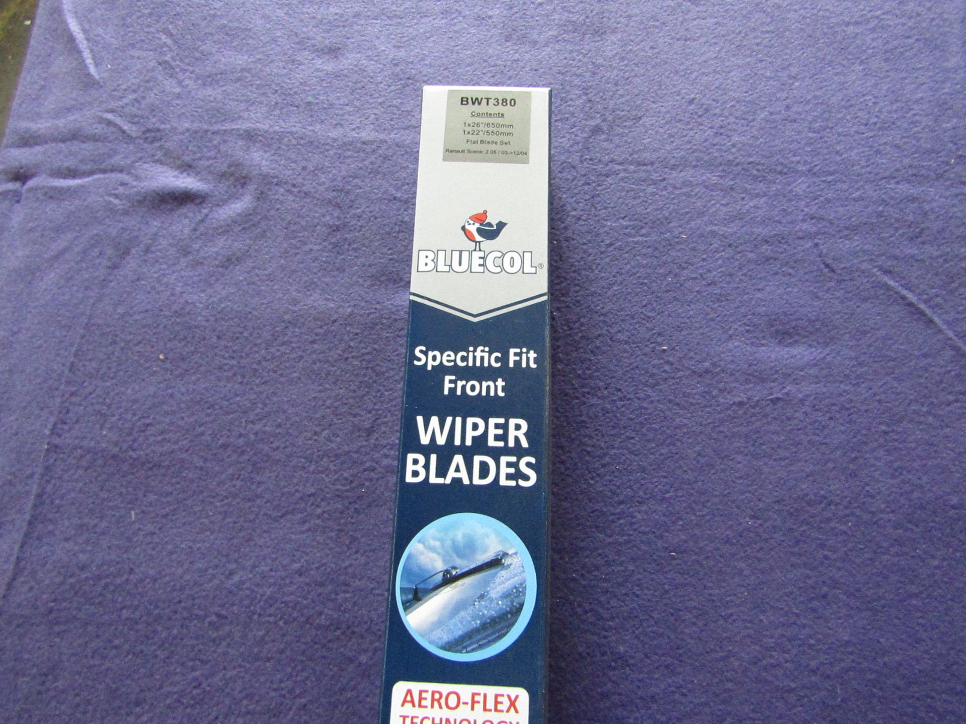 5x Bluecol - Specific Fit Front Wiper Blade ( Twin Pack ) 1x 26"/650mm X 1x 22"/550mm ( Suitable For