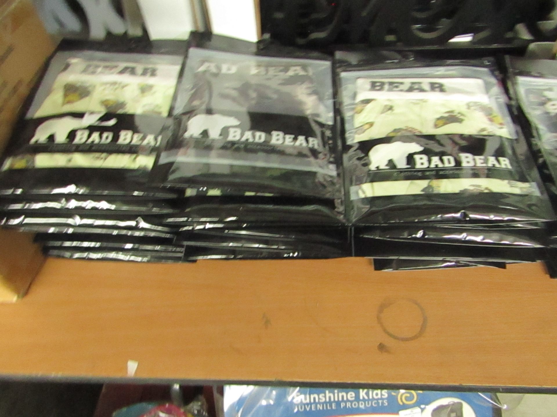 30x Bad Bear - Mens Boxer Briefs - Assorted Colours & Sizes - Unused & Packaged.