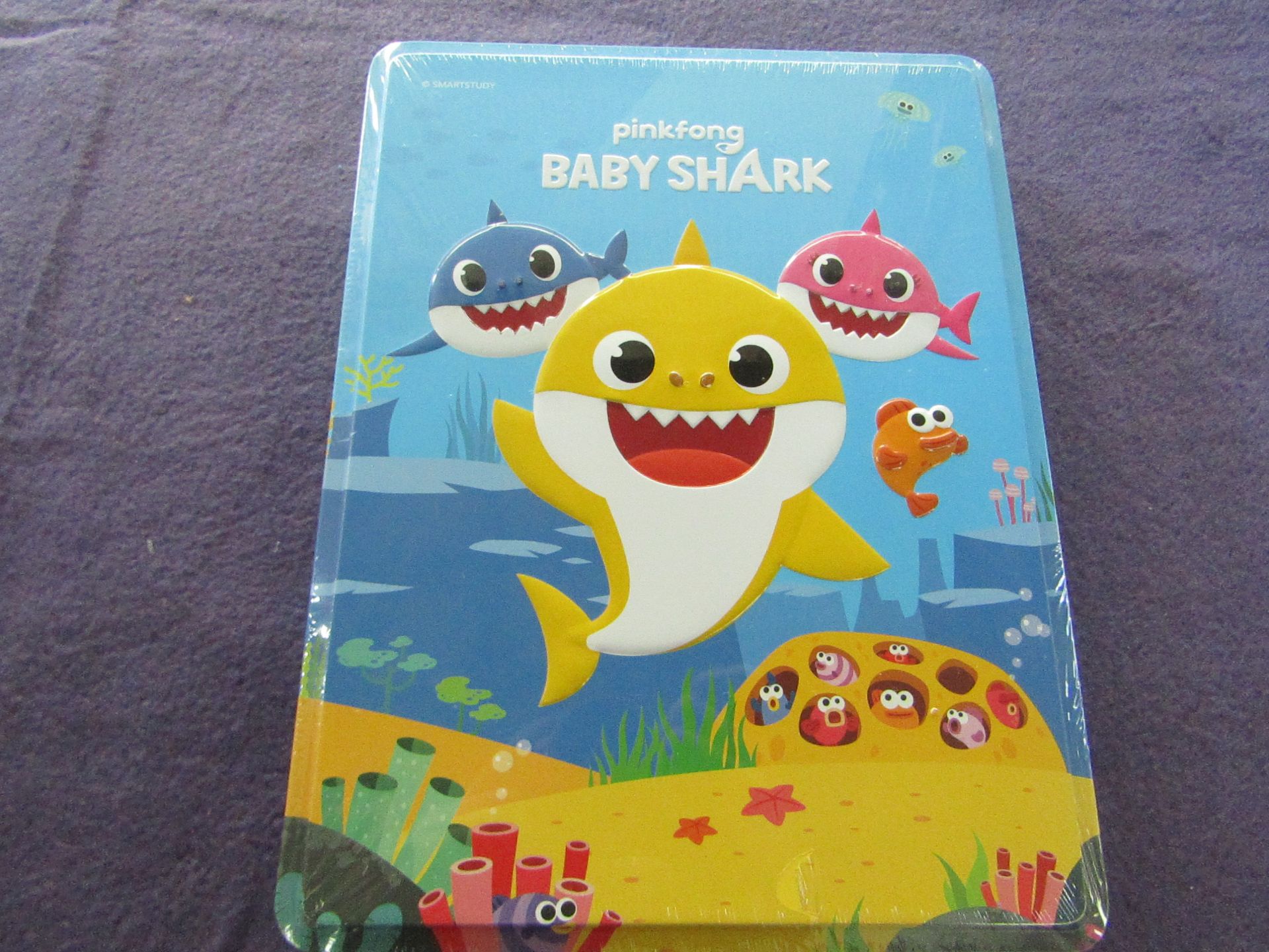PinkFrog Baby Shark - 4-Piece Exciting Activity Books & Sticker Sets - New & Packaged.