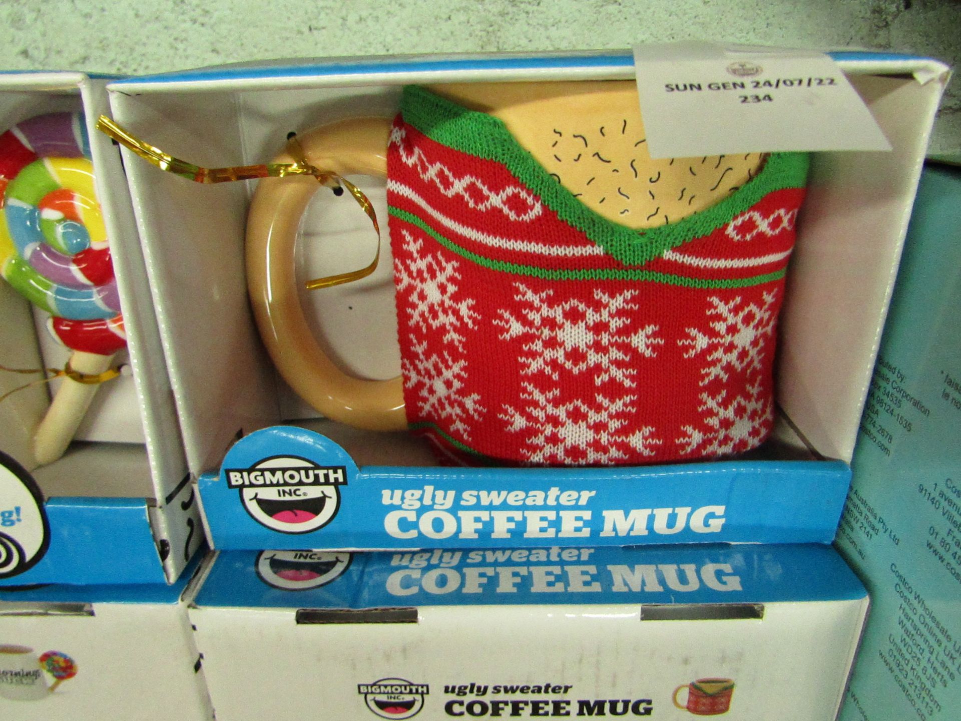 BigMouth Inc - Ugly Sweater Coffee Mug - Unused & Boxed.