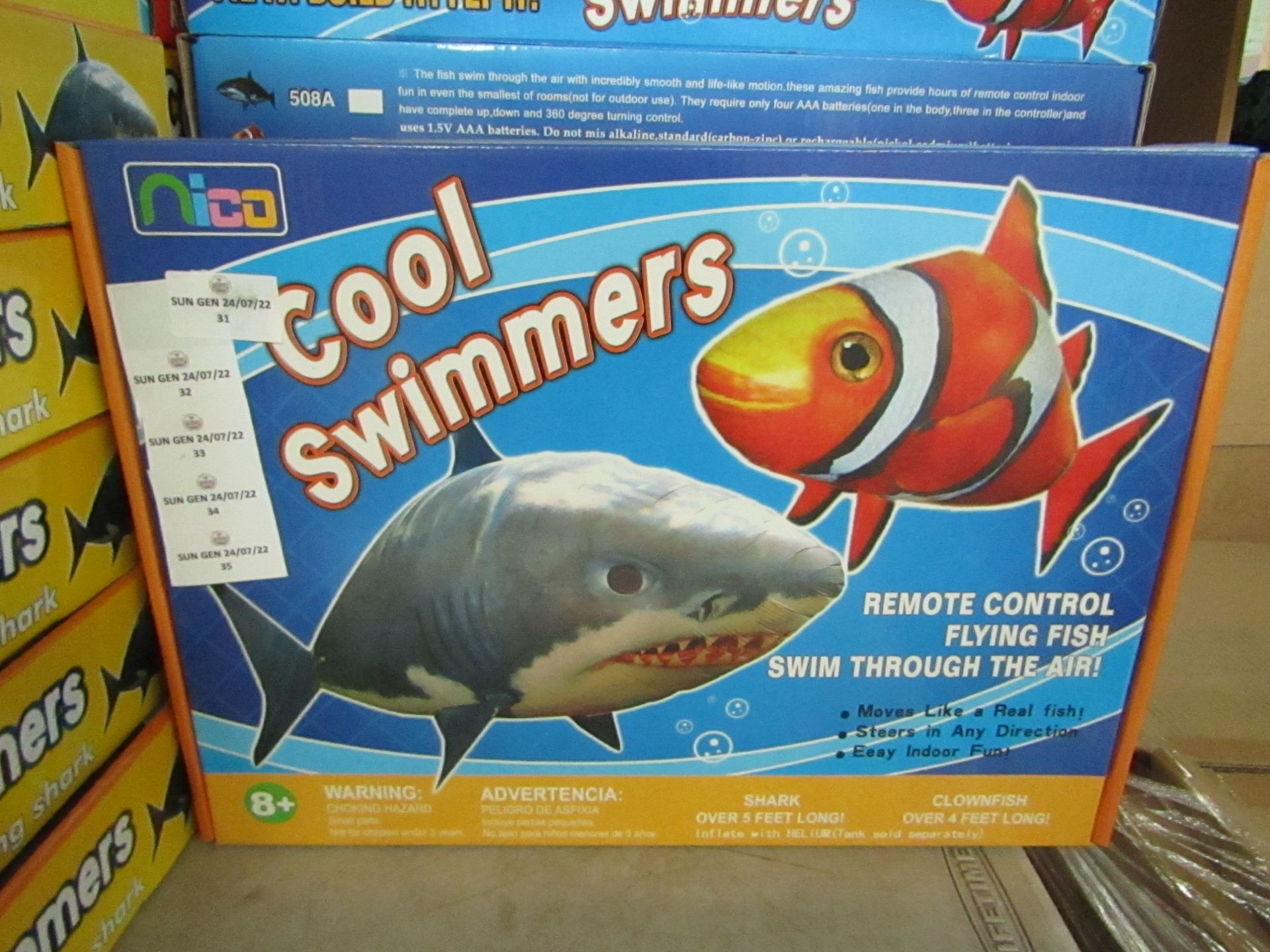 4x NICO - Cool Swimmers RC Flying Fish - New & Boxed.