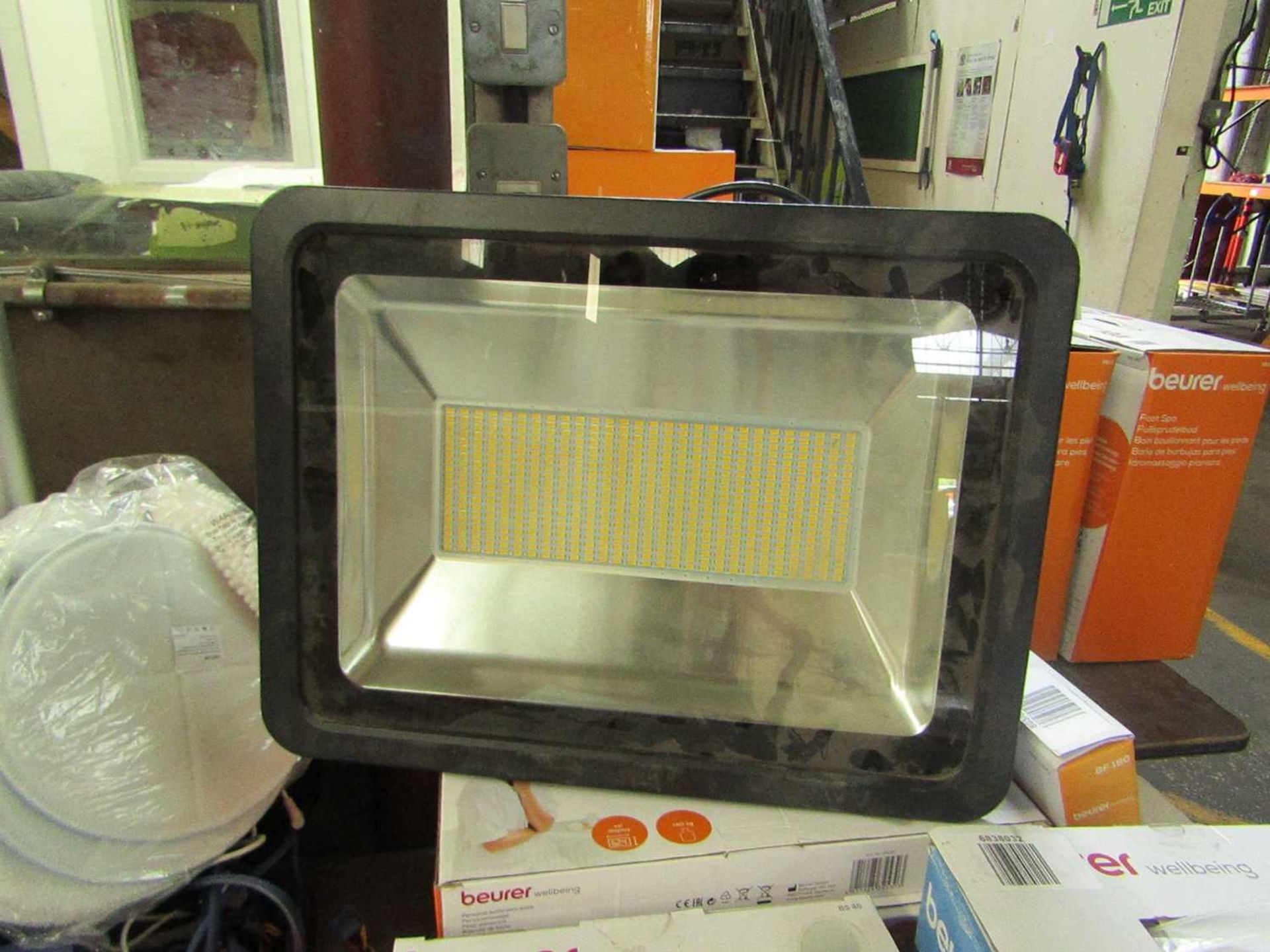 1x Outdoor LED Flood Light - Good conditon but we cannot test due to needing to be wired in