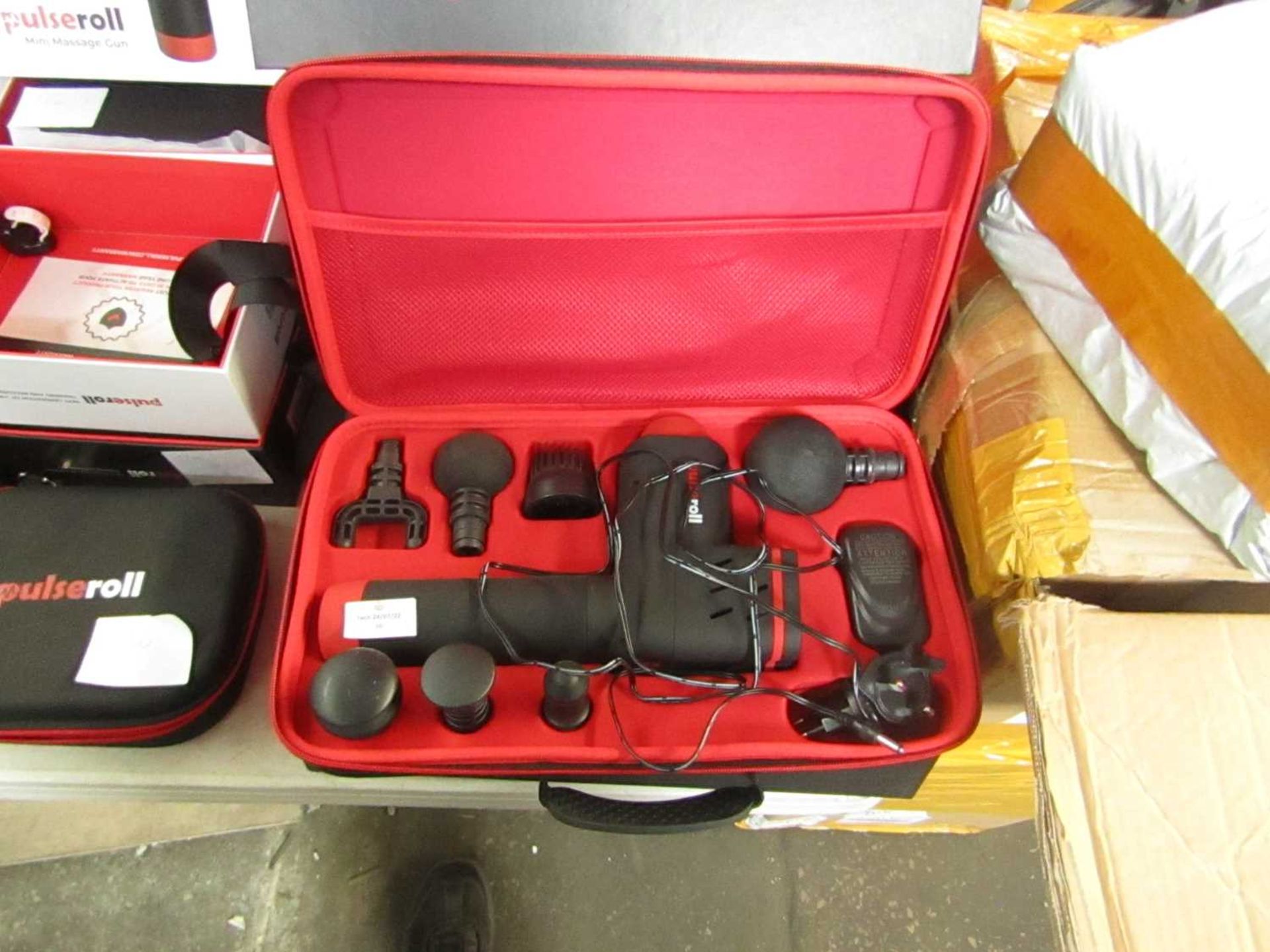 VAT Pulse roll Percussion Massage Gun, tested working for percussion with the power it currently