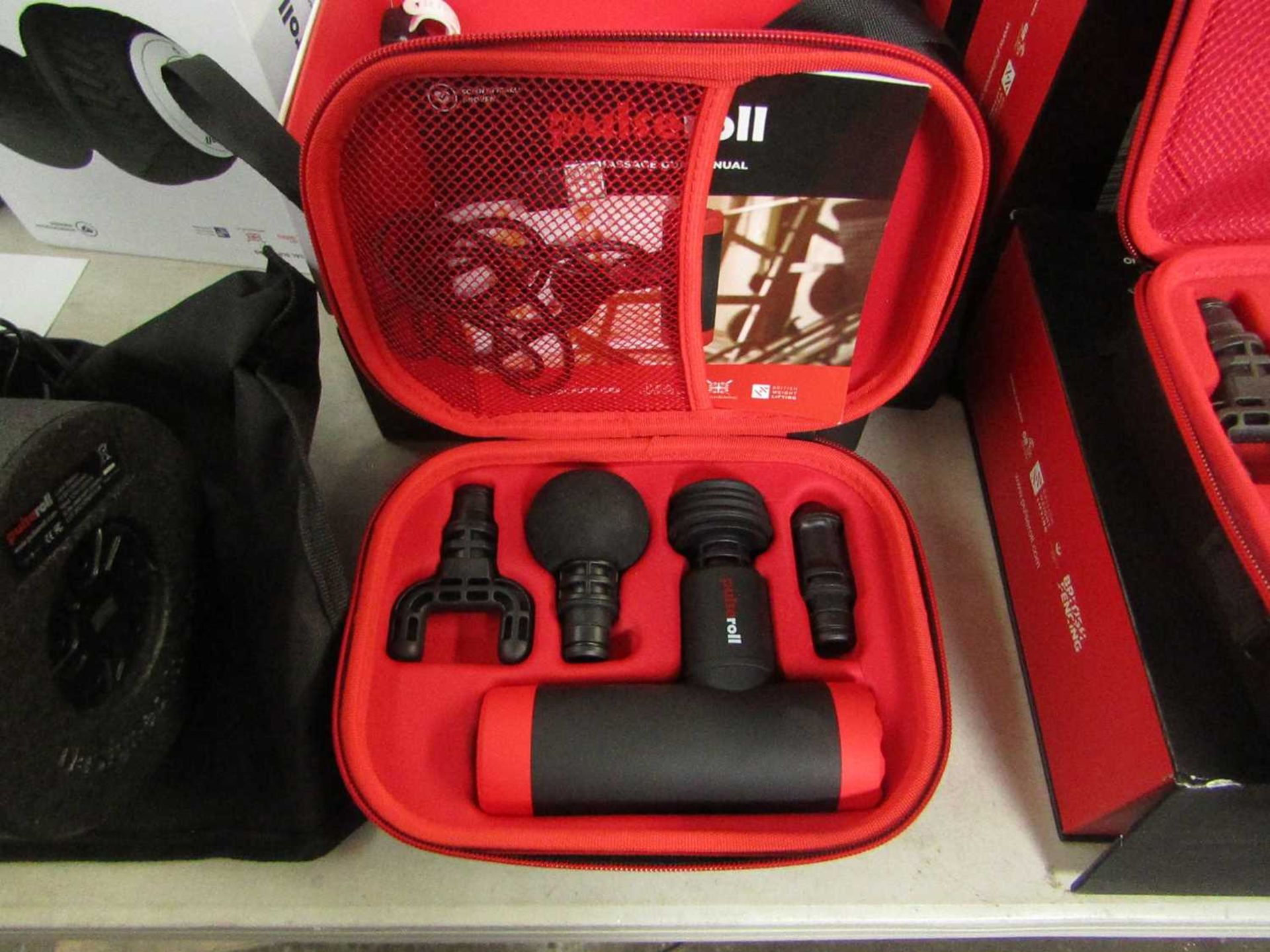 VAT Pulse roll mini massage gun, tested working for percussion with the power it currently has,