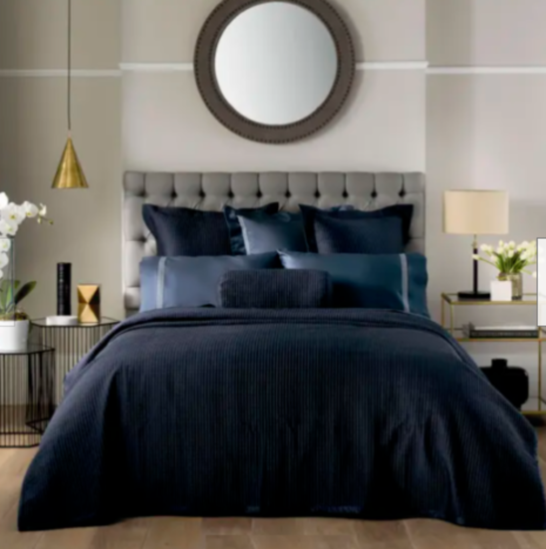 3X Sheridan - Midnight Bed Skirt - New & Packaged. RRP £75 Each.