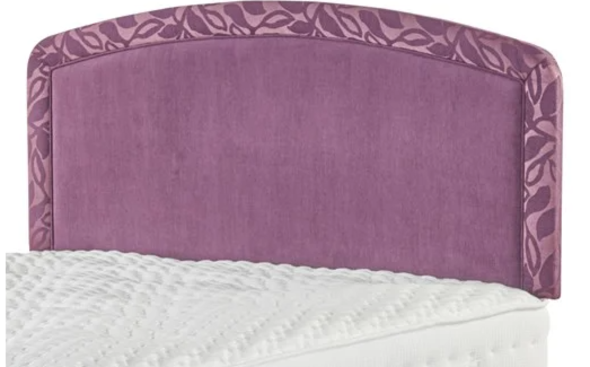 Carpetright Luciana Plain 3ft Headboard Aubergine Single RRP £169.00 SKU LUC-HEAD-3FT-AUB TOTAL