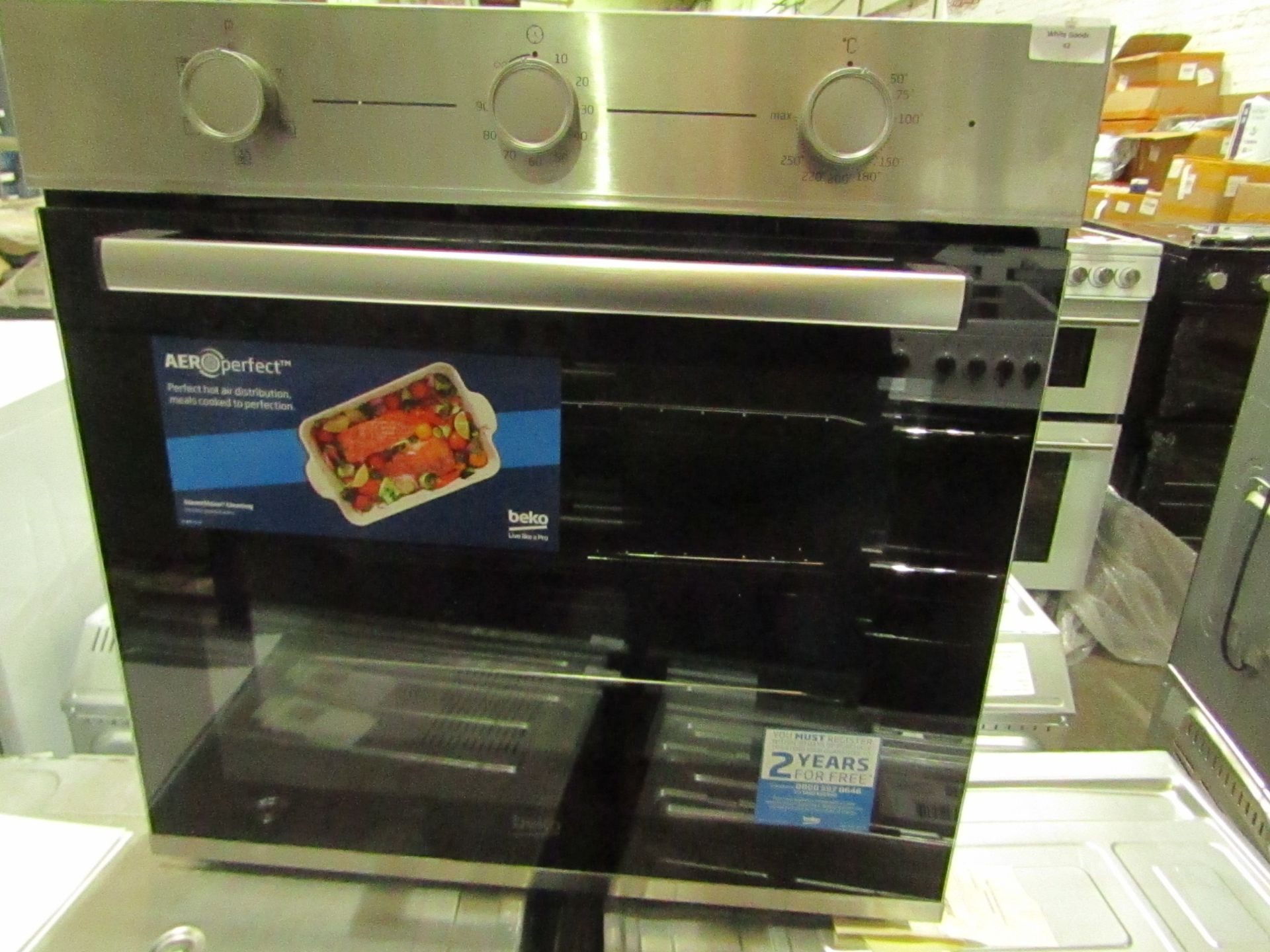 BEKO Single Electric Integrated Oven Stainless Steel BBIF22100X RRP ¶œ205.00