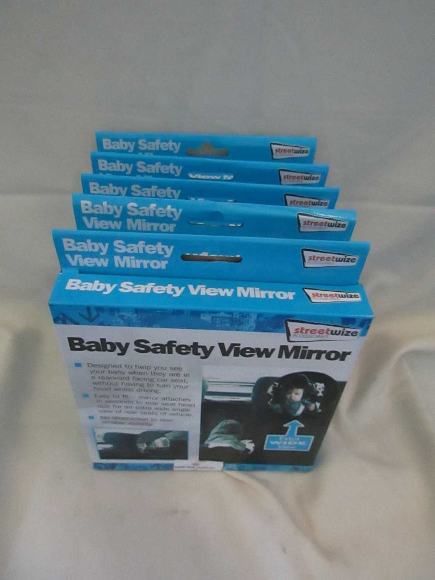 VAT 5x Streetwize - Baby Safety View Mirror - Unused & Boxed.