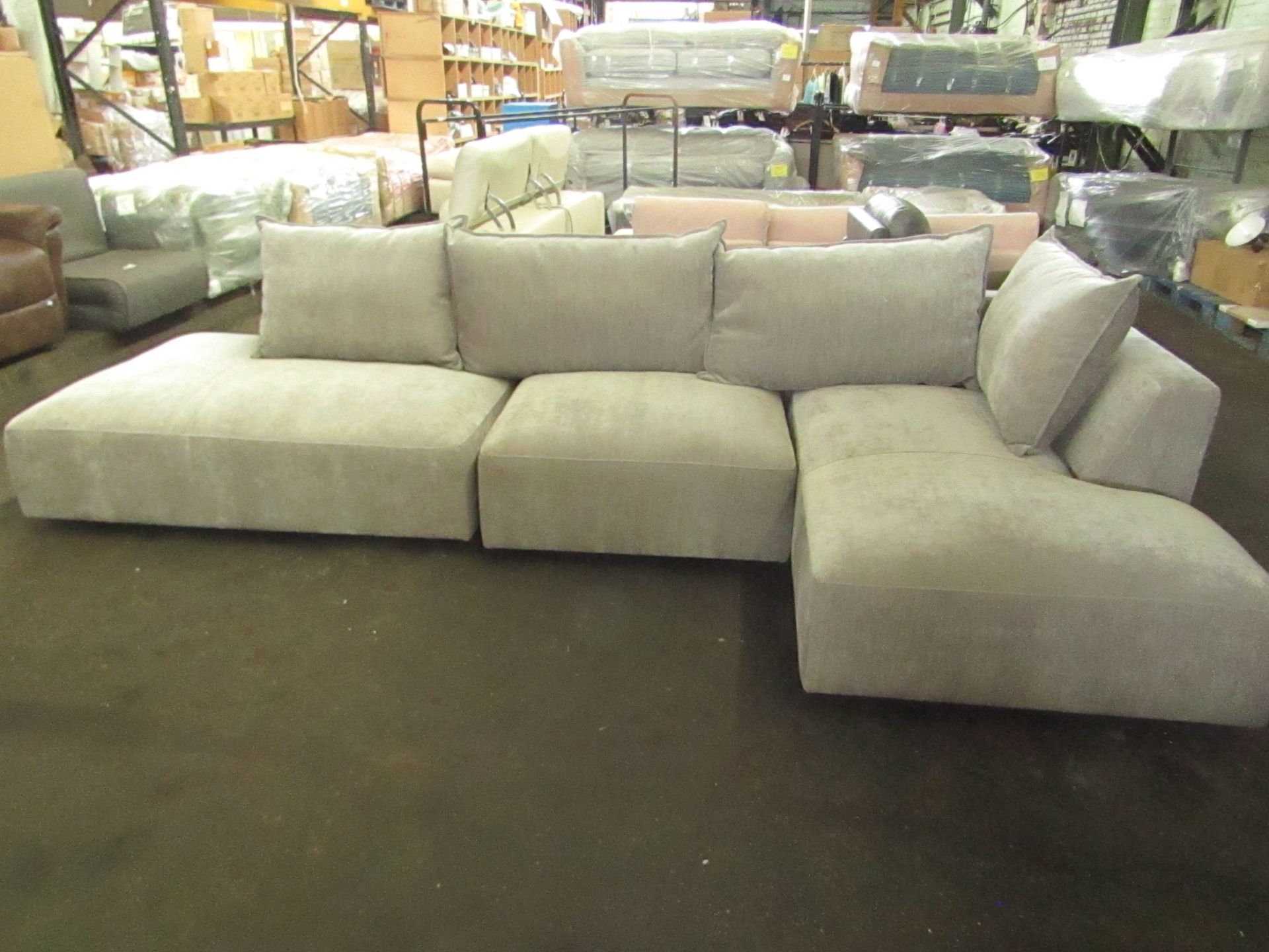 3 piece Sectional grey Costco Sofa in very good condition