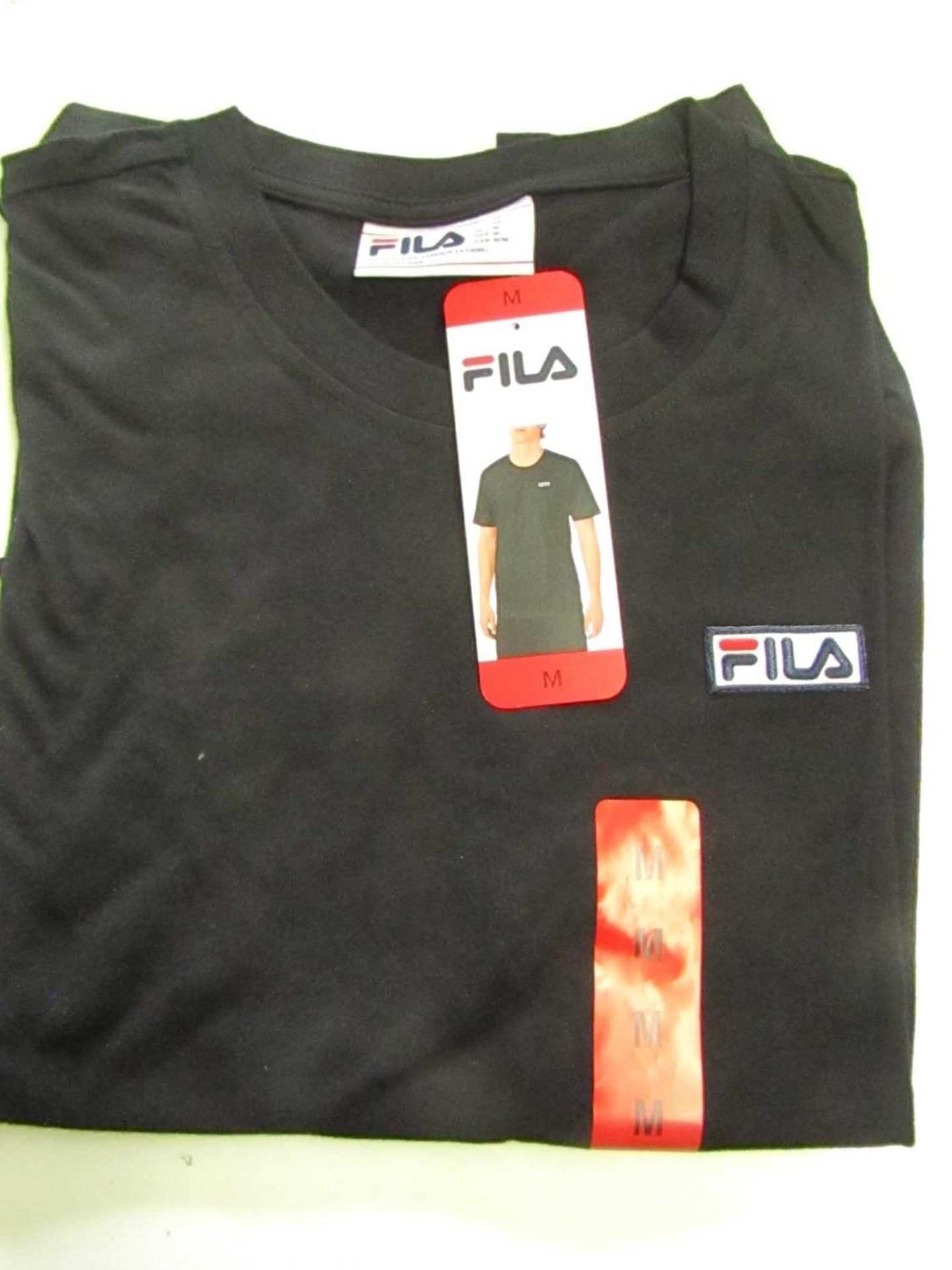 Fila Lucano T/Shirt Black Size M New With Tags