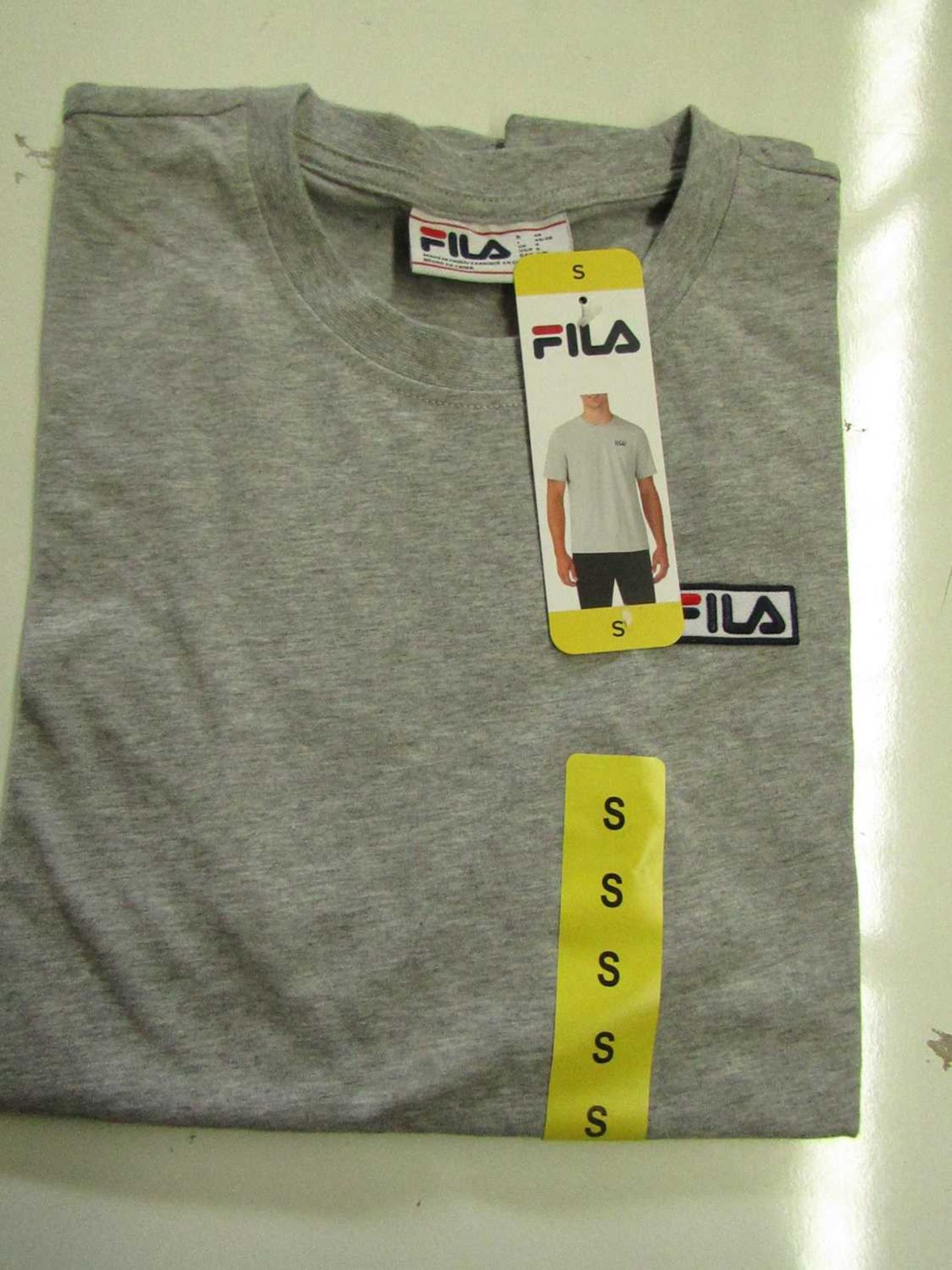 Fila Lucano T/Shirt Grey Size S New With Tags