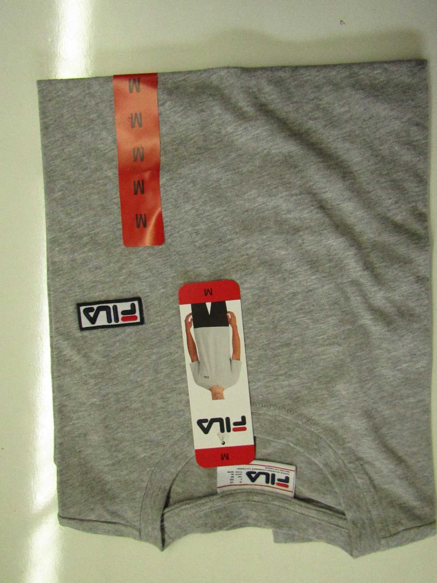 Fila Lucano T/Shirt Grey Size M New With Tags