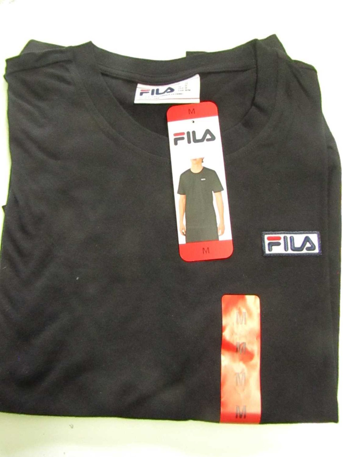 Fila Lucano T/Shirt Black Size M New With Tags