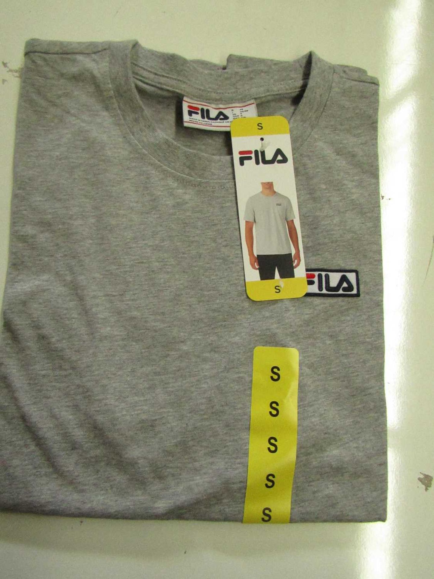Fila Lucano T/Shirt Grey Size S New With Tags