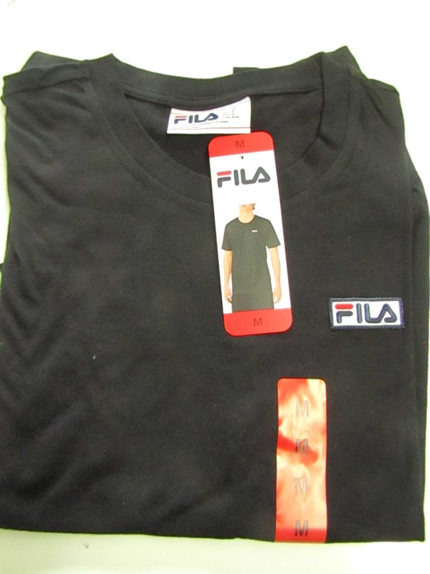 Fila Lucano T/Shirt Black Size M New With Tags