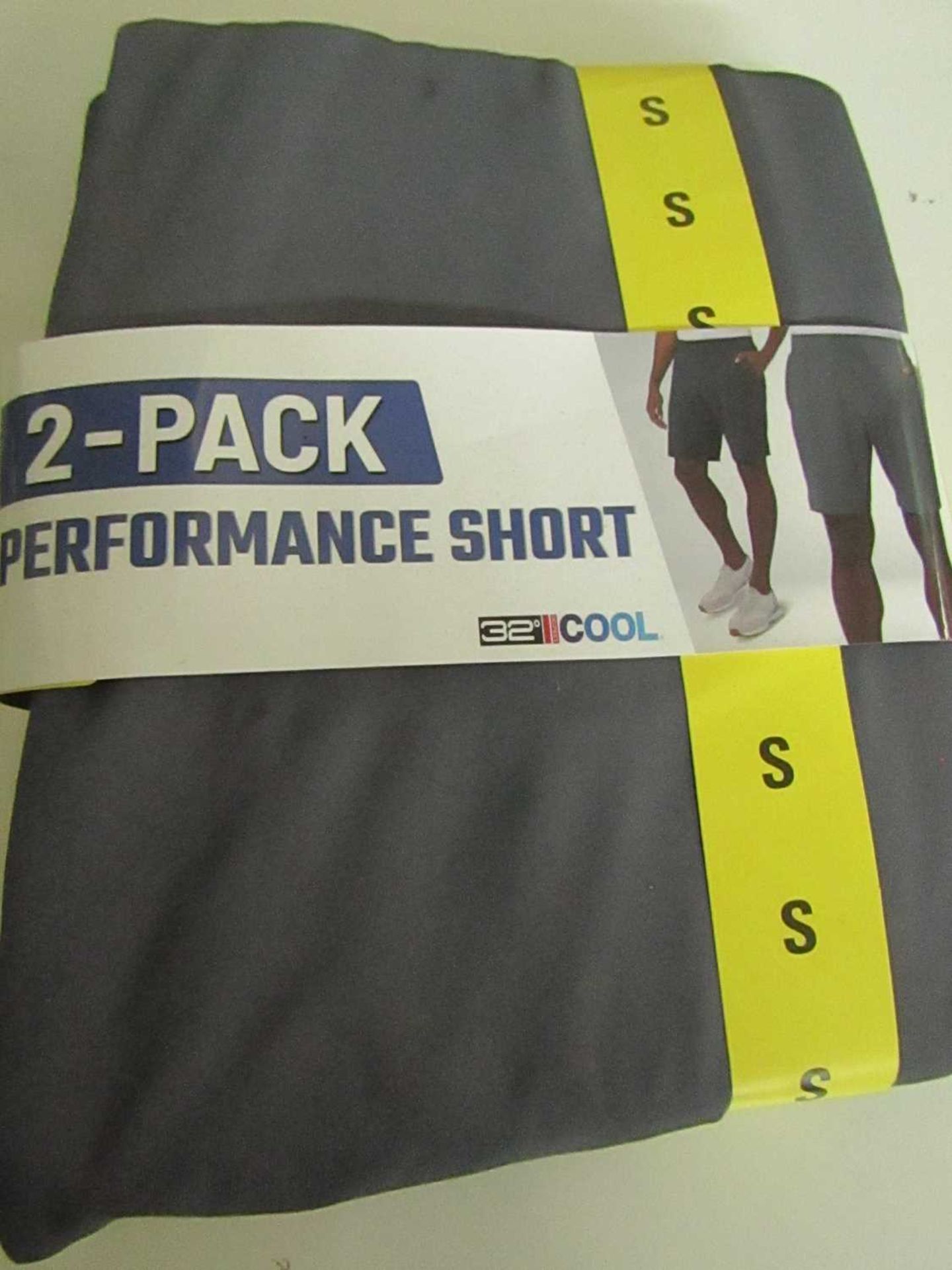 PK of 2 32 Degrees Cool Flex Shorts Black/Ocean Size S new & Packaged C( Colours May Vary )